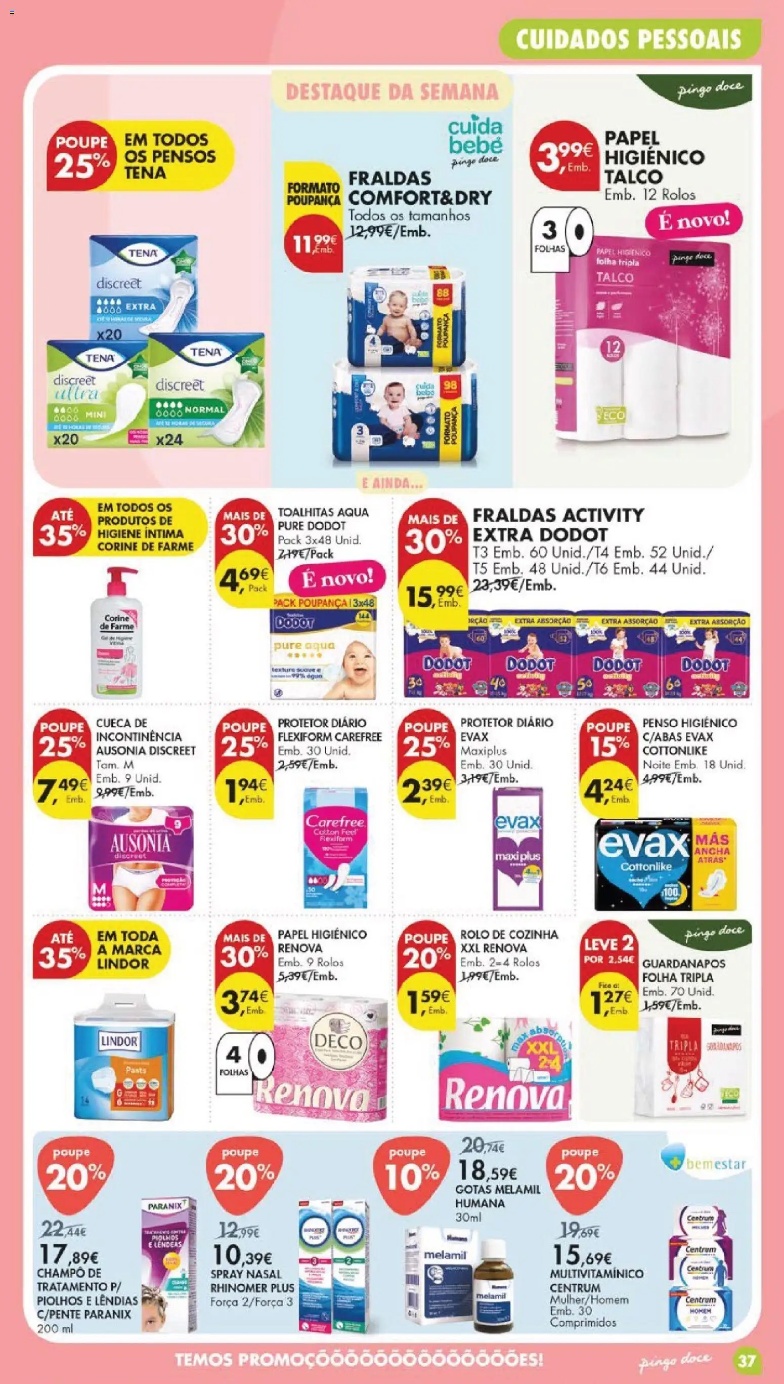Pingo Doce folheto │ válido de 05.05.2026 | Página: 41 | Produtos: Papel higiénico, Fraldas, Guardanapos, Shampoo