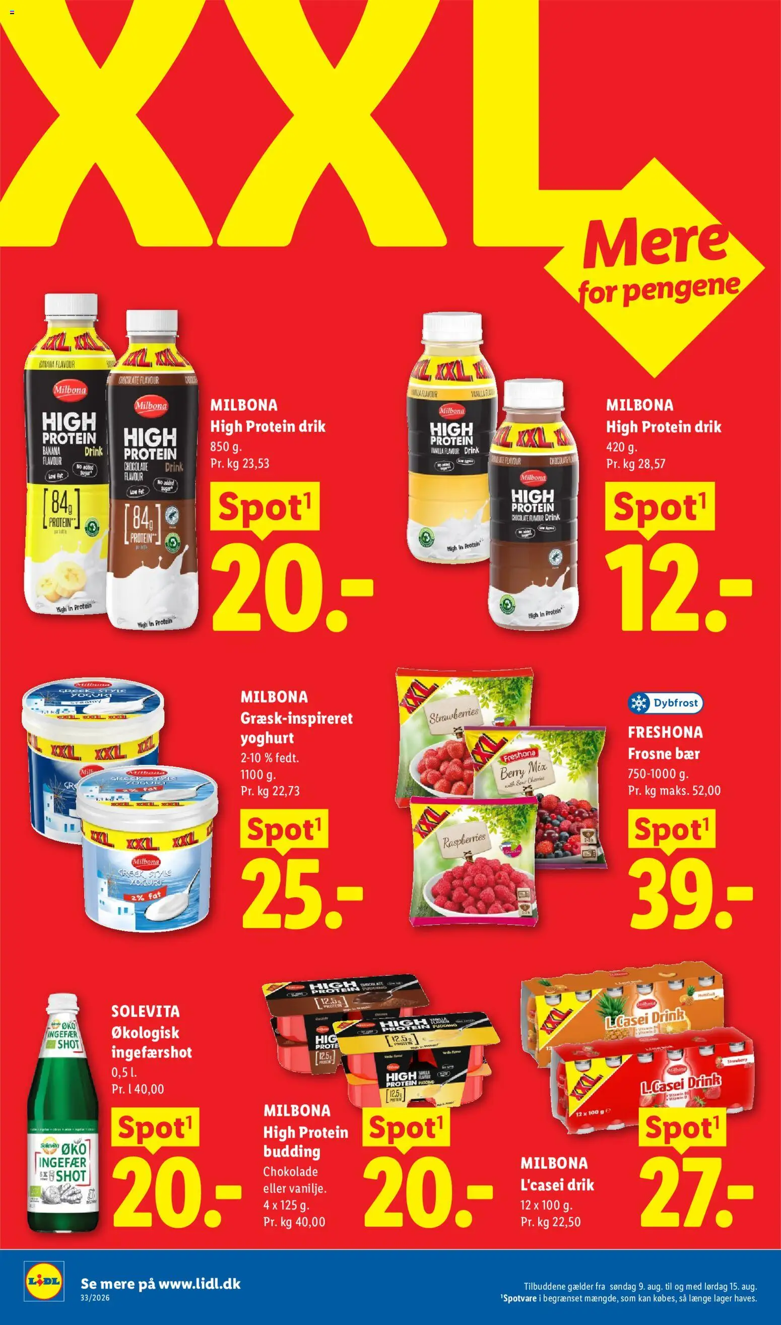 Lidl tilbudsavis – gyldig fra 09/08/2026 | Side: 10 | Produkter: Yoghurt, Chokolade, Ingefær, Søm