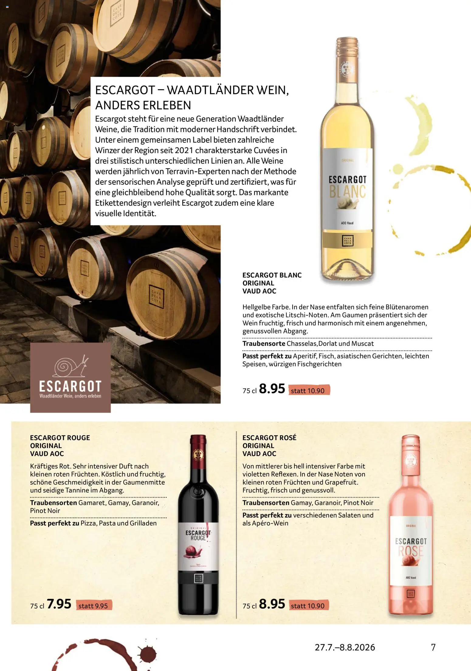 Prodega aktionen Enoteca – gültig ab 27.07.2026 | Seite: 7 | Produkte: Duft, Rouge, Wein, Pasta