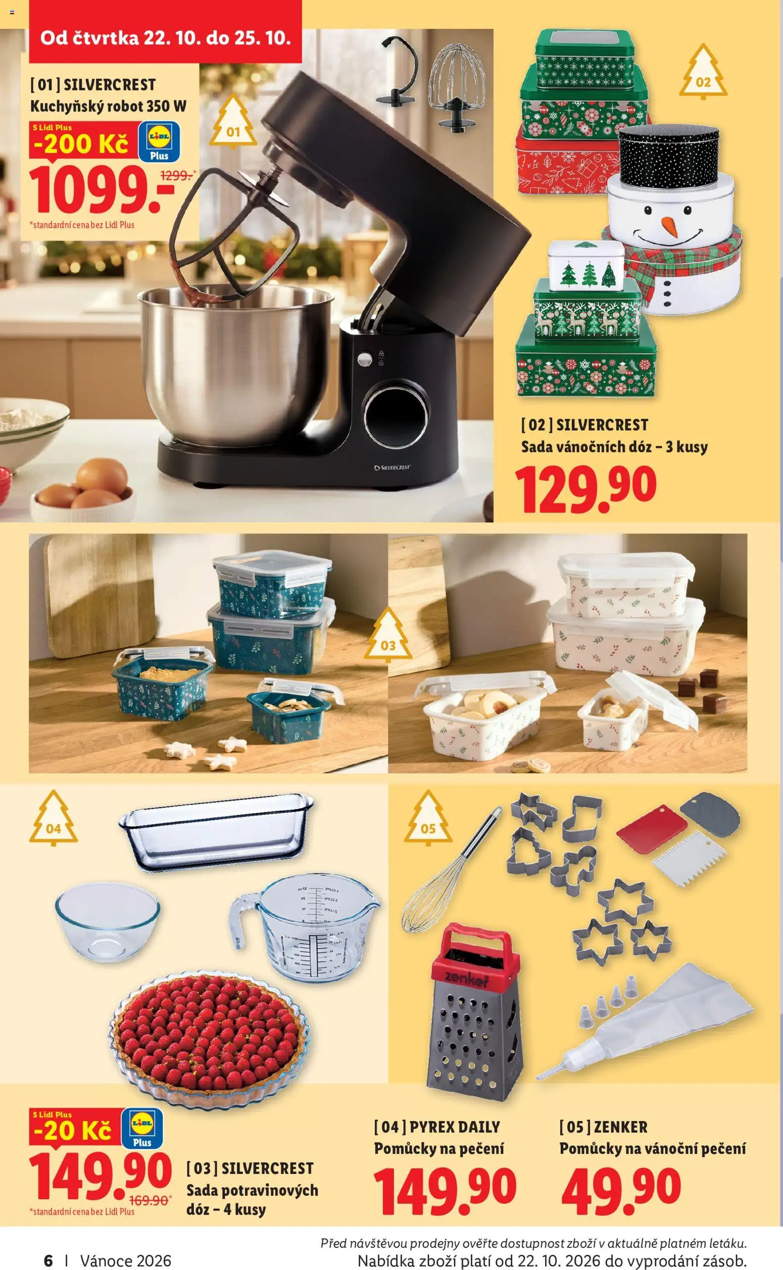 Lidl leták - Vánoční inspirace 2026 od 19.10.2026 | Strana: 6 | Produkty: Kuchyňský robot, Robot