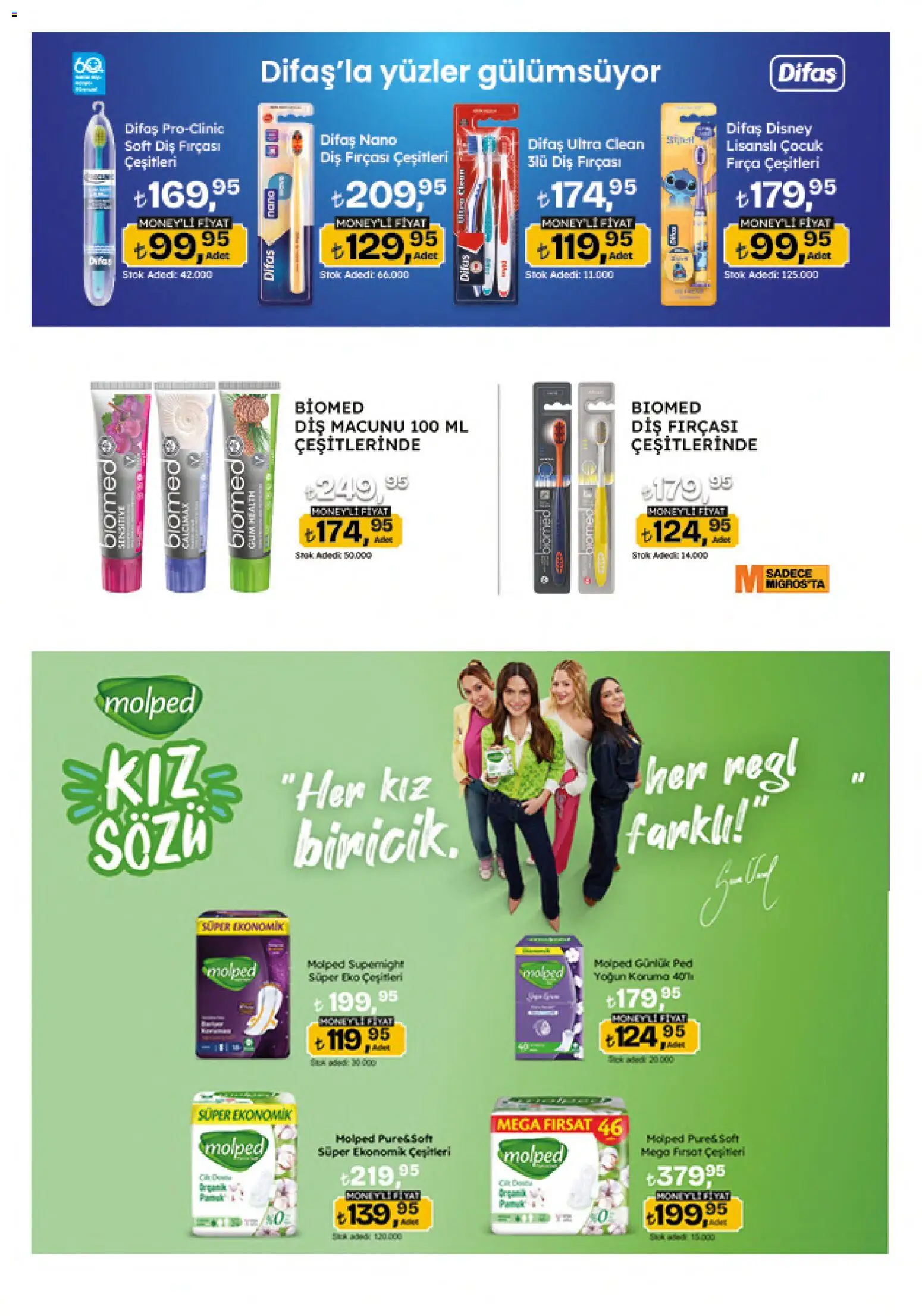 Migros Katalog - Migroskop - 04.06.2026 tarihinden itibaren geçerlidir | Sayfa: 34 | Ürünler: Fırça, Diş macunu, Diş fırçası