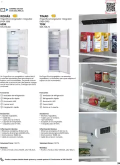Vista previa Catálogo IKEA Electrodomésticos válido desde el 07.05.2026 | Página: 39 | Productos: Cable, Ventilador, Galette de chaise, Armario