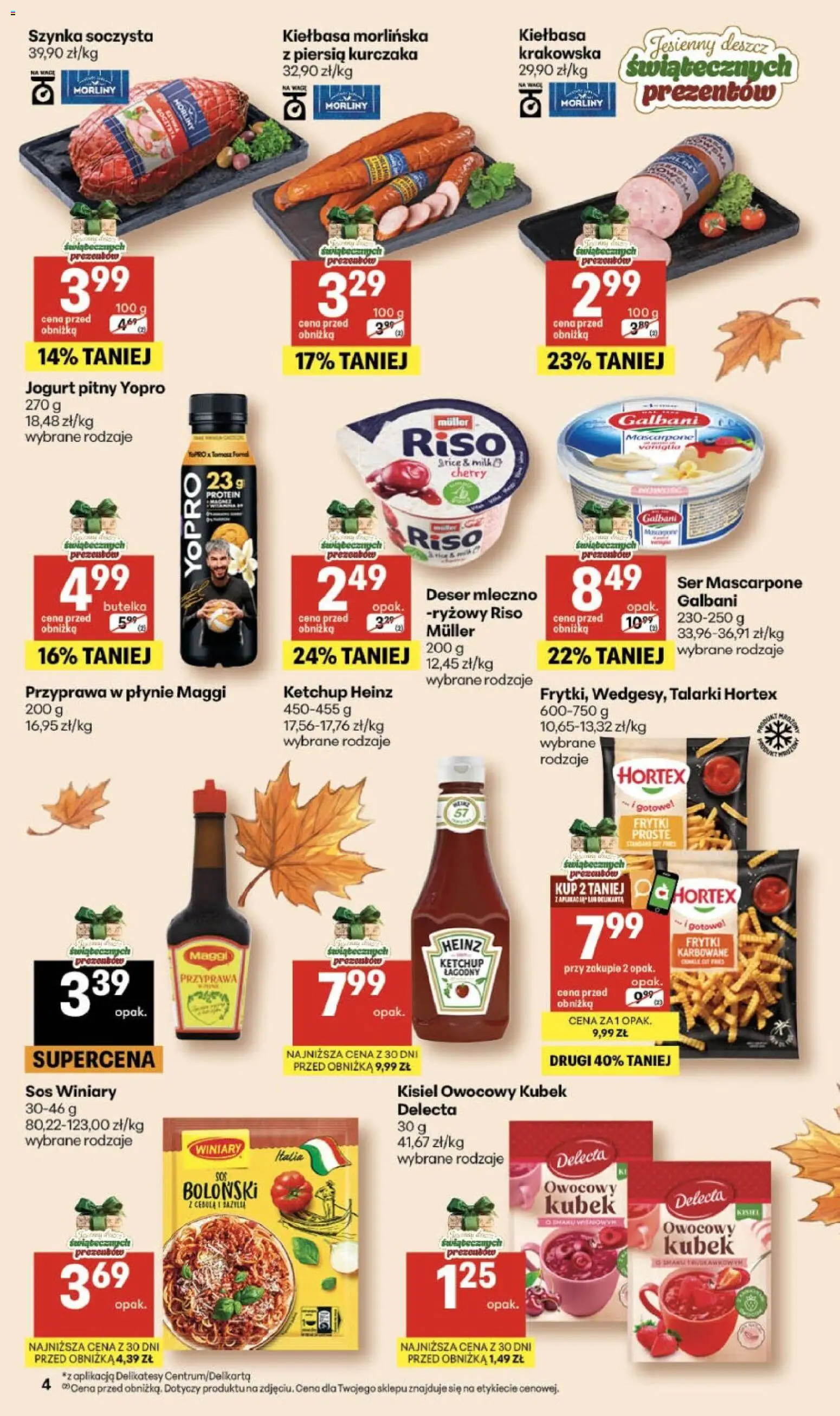 Delikatesy Centrum gazetka od 15.10.2026 | Strona: 4 | Produkty: Ketchup, Delikatesy, Ser, Sos