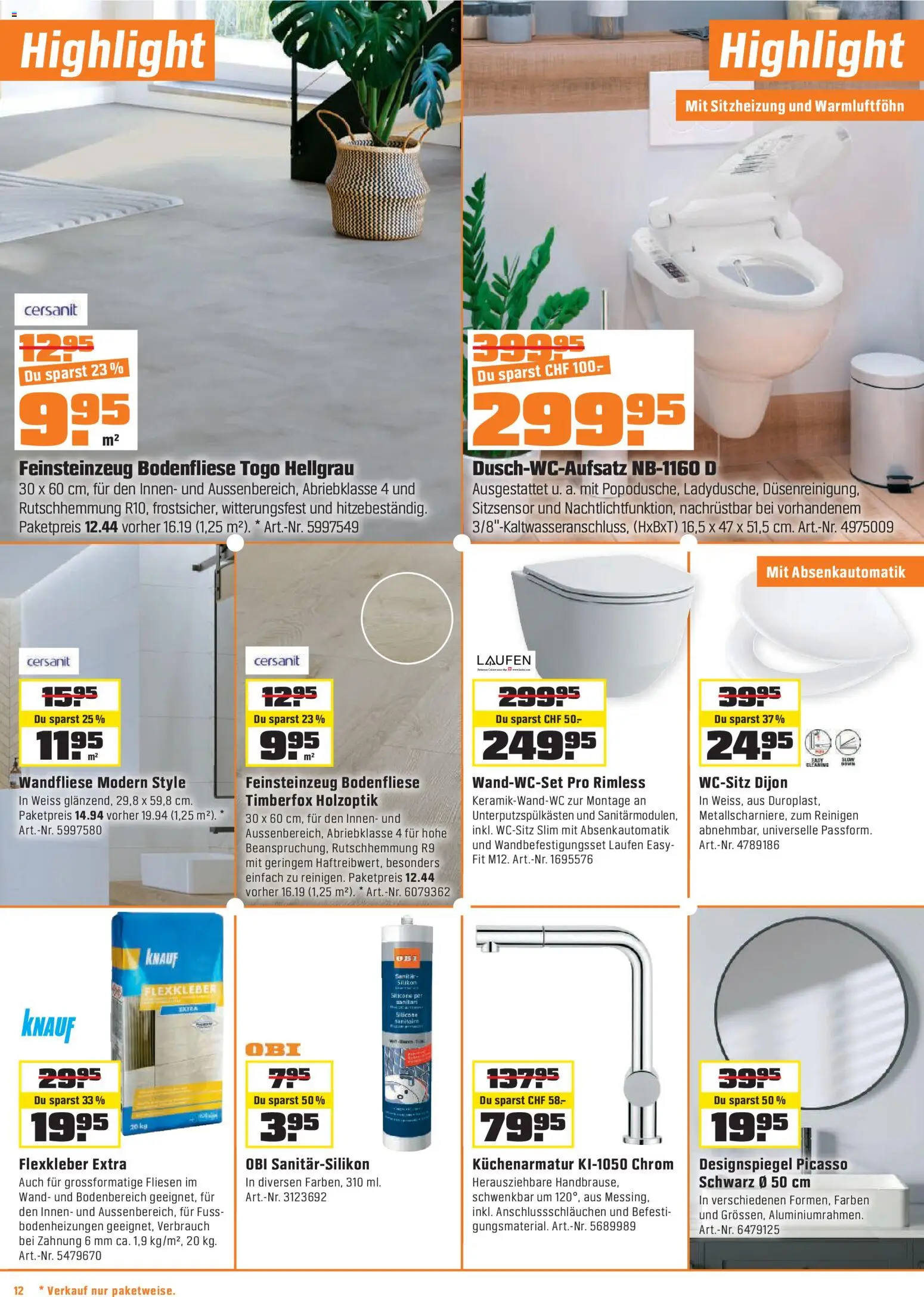 OBI - UNSERE SUPERDEALS! – gültig ab 04.08.2026 | Seite: 12