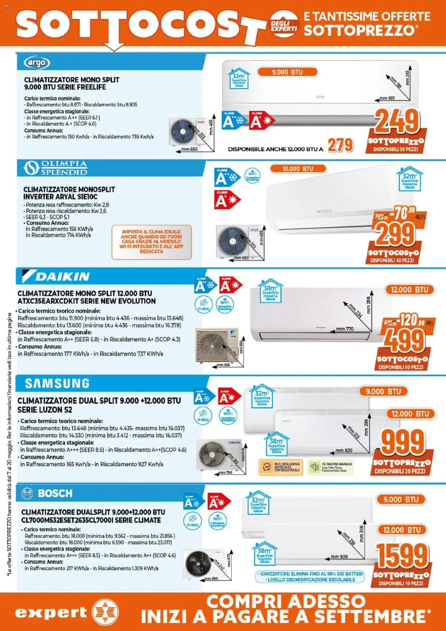 Volantino Expert del 07.05.2026 | Pagina: 32 | Prodotti: Climatizzatore, Samsung