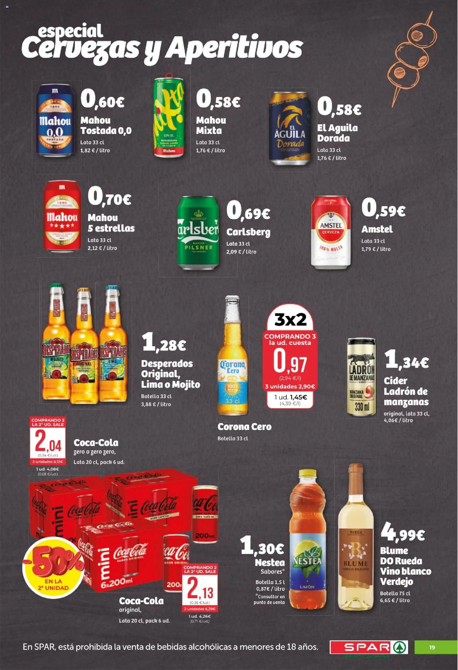 Spar folleto │ válido desde el 17.04.2026 | Página: 19 | Productos: Lima, Vino, Manzanas, Manzana