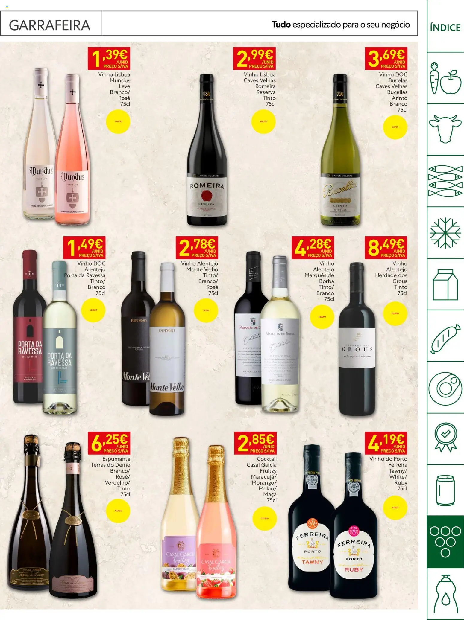 Recheio Horeca │ válido de 14/07/2026 | Página: 25 | Produtos: Porta, Espumante, Maça, Vinho