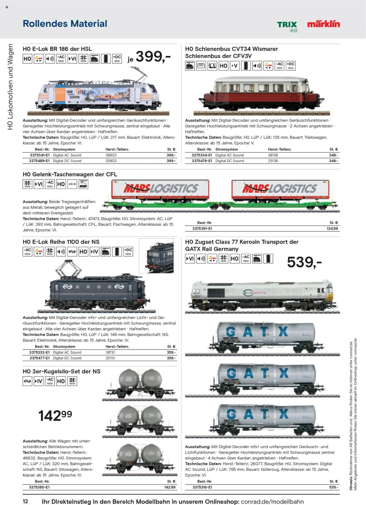 Conrad  Modellbahn Katalog – gültig ab 25.08.2025 | Seite: 14 | Produkte: Mars