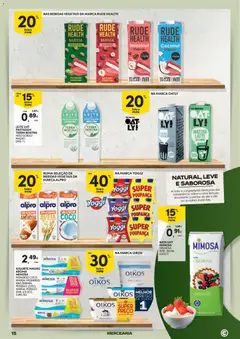 Pré-visualização Continente Mercearia A sua despensa, a sua poupança válido de 21.04.2026 | Página: 15 | Produtos: Aveia, Pratos, Matcha, Leite