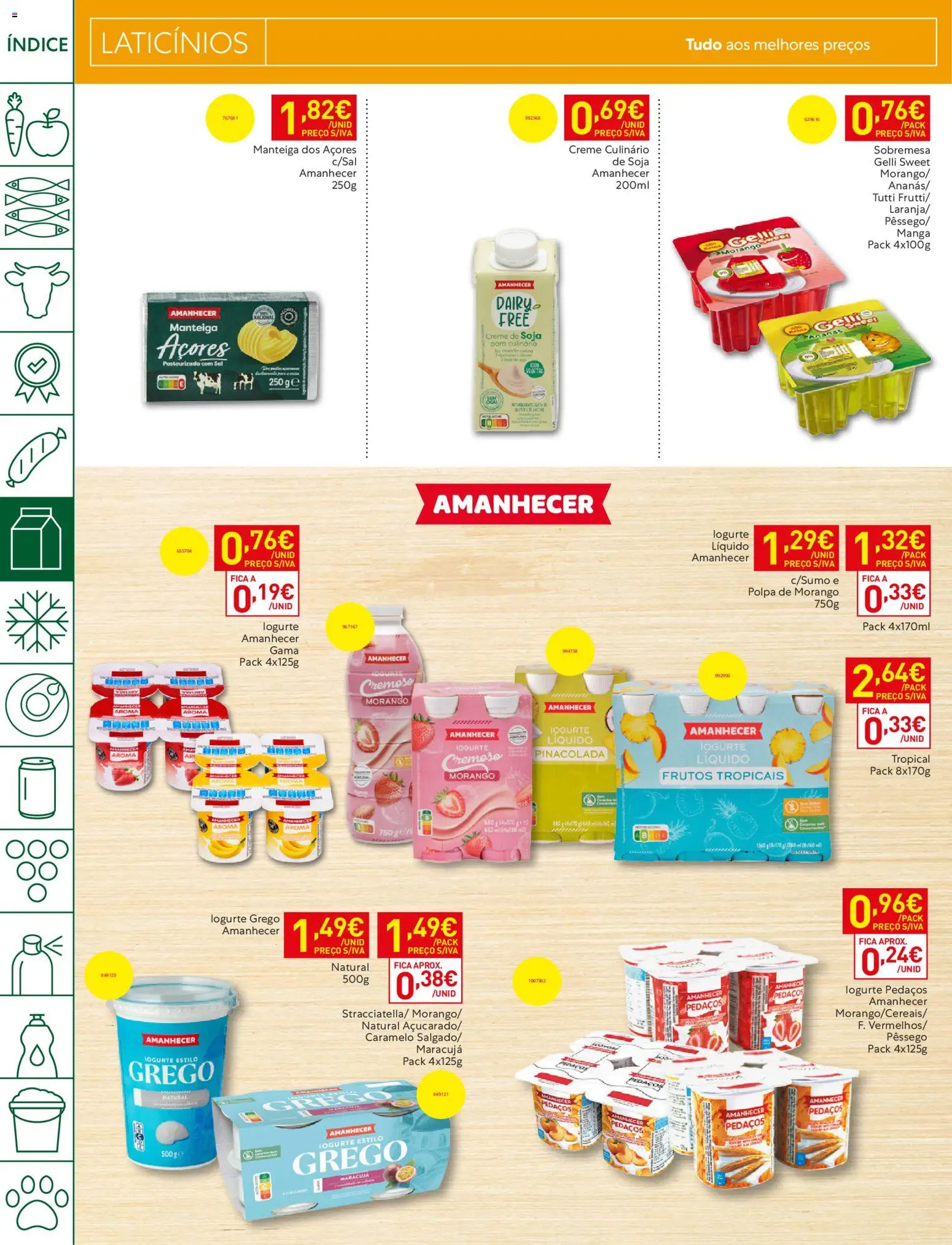 Recheio folheto Madeira │ válido de 09.06.2026 | Página: 14 | Produtos: Soja, Manteiga, Creme, Iogurte liquido