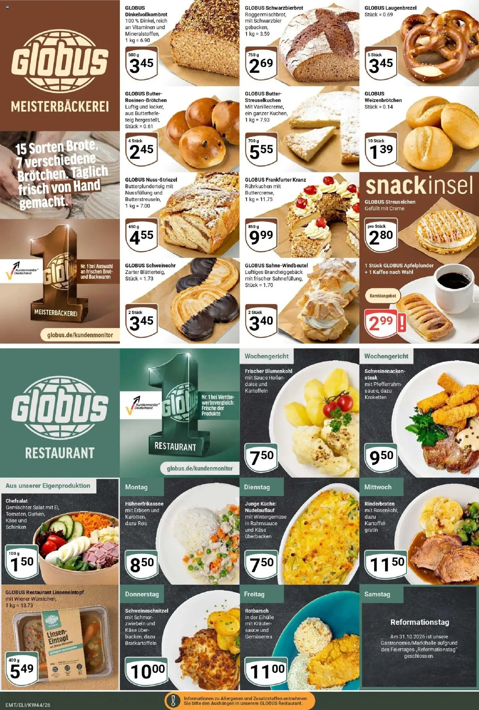 Globus Prospekt Erfurt-Linderbach (ab 26.10.2026) » Angebote online | Seite: 5 | Produkte: Wiener wurstchen, Kartoffeln, Zwiebeln, Erbsen