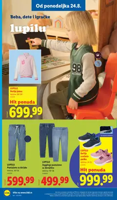 LUPILU Dečije svetleće patike, Dečije svetleće patike sa svetlećim efektom - pregled Lidl kataloga - važi od 20.08.2026 | Strana: 102 | Proizvode: Igračke, Jakna, Pantalone, Patike