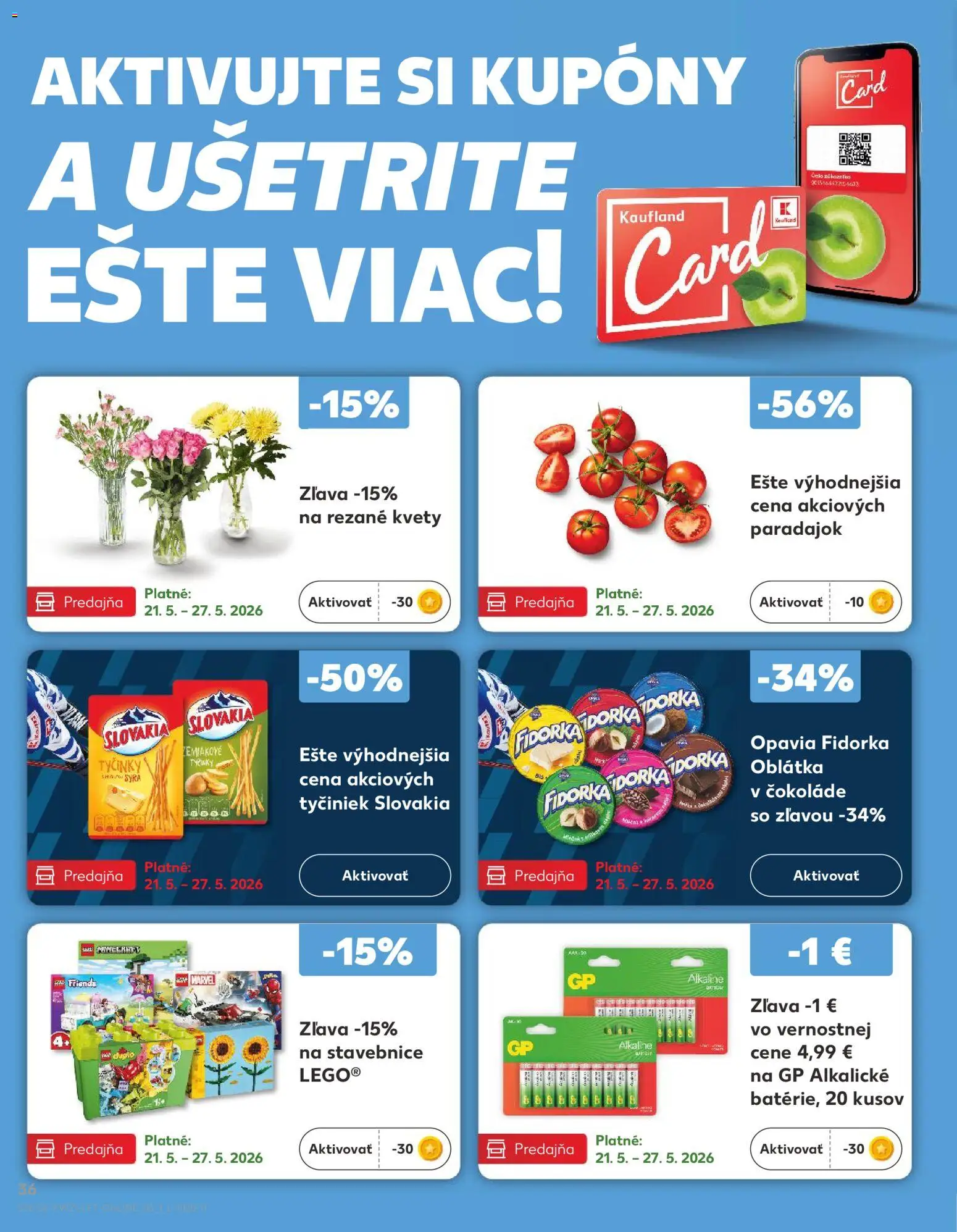 Kaufland SK akciós ujság - amely érvényes a következő dátumtól: 21.05.2026 | Oldal: 36 | Termékek: Duplo, Só