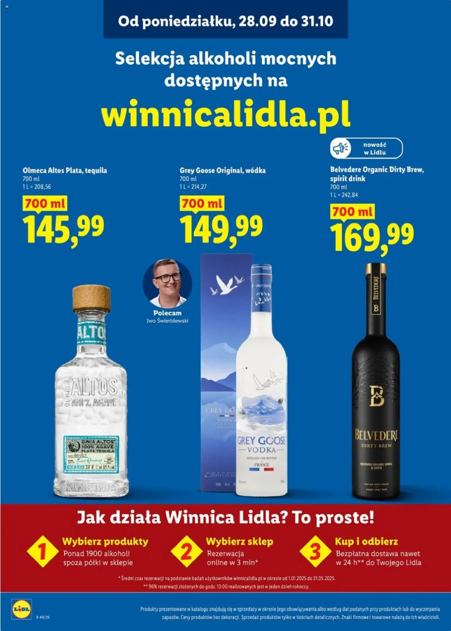 Lidl Katalog alkoholi mocnych od 28.09.2026 | Strona: 19 | Produkty: Grey goose, Tequila, Vodka, Wódka