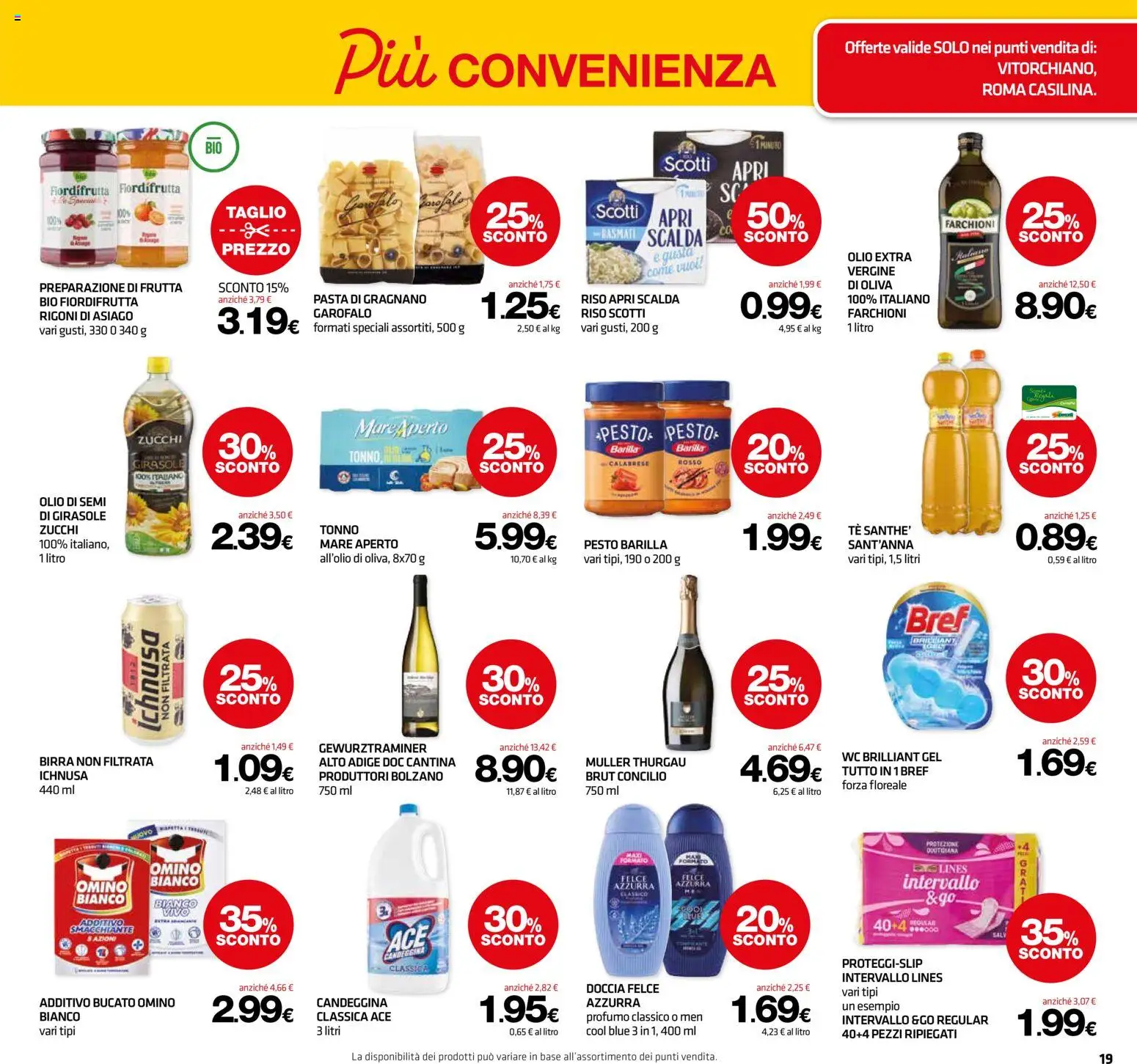Volantino Superconti del 13/08/2026 | Pagina: 19 | Prodotti: Olio di semi, Pesto, Olio di semi di girasole, WC