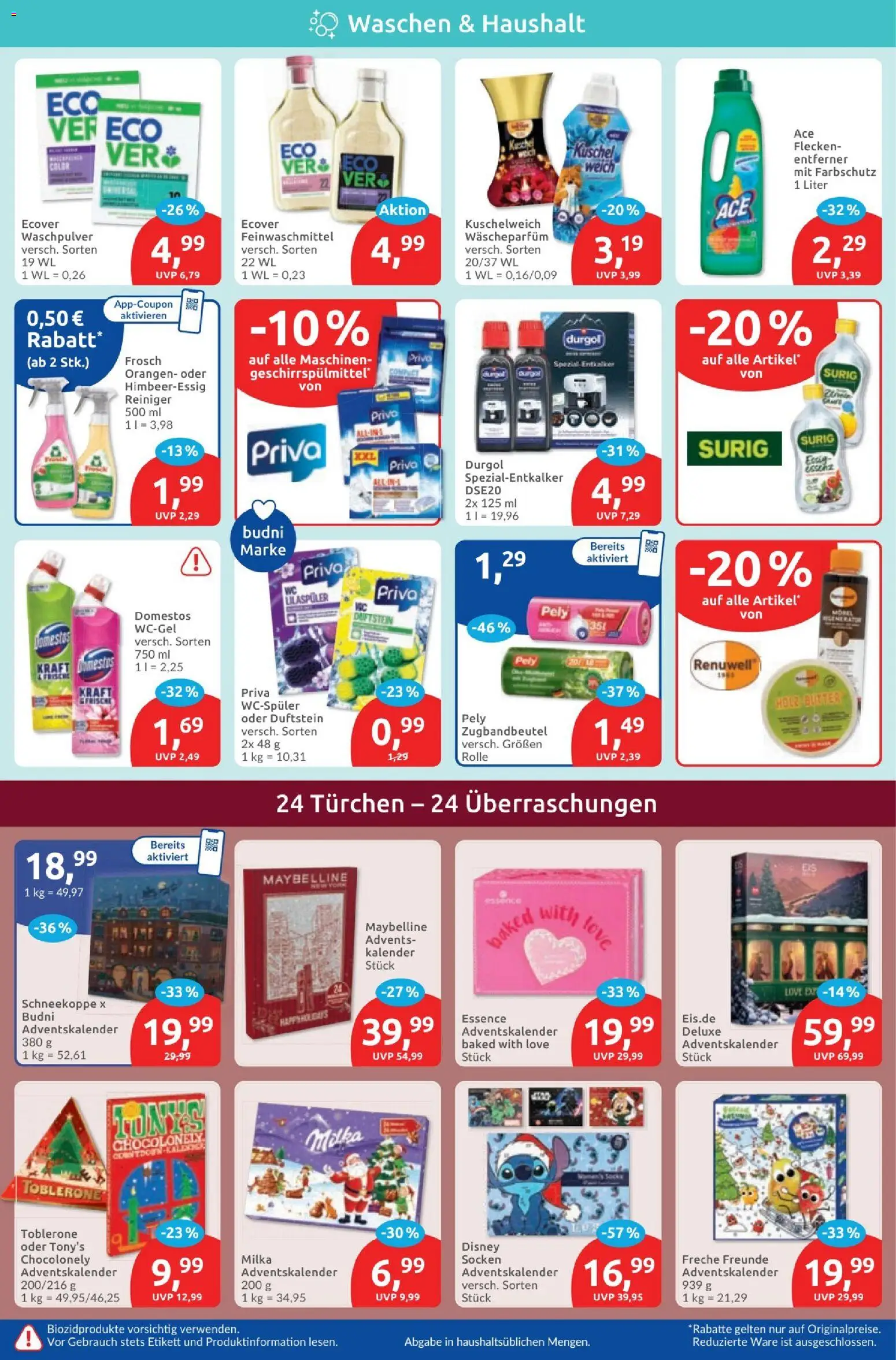 Budni Prospekt – gültig ab 02.11.2026 | Seite: 4 | Produkte: Kuschelweich, Orangen, Waschpulver, Socken