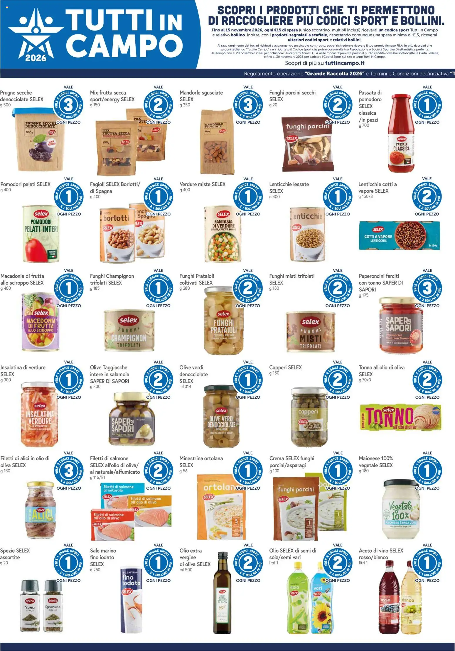 Volantino A&O del 16/09/2026 | Pagina: 6 | Prodotti: Frutta, Pomodori, Tonno, Alici