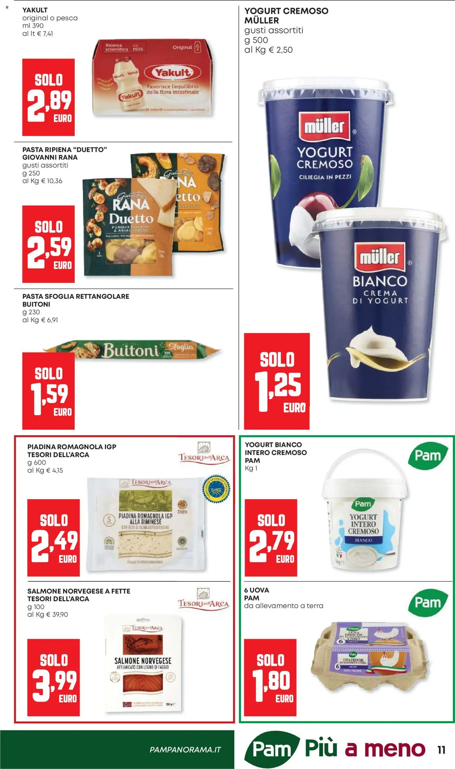 Volantino Panorama del 07.05.2026 | Pagina: 11 | Prodotti: Crema, Salmone, Pasta sfoglia, Olio di Oliva
