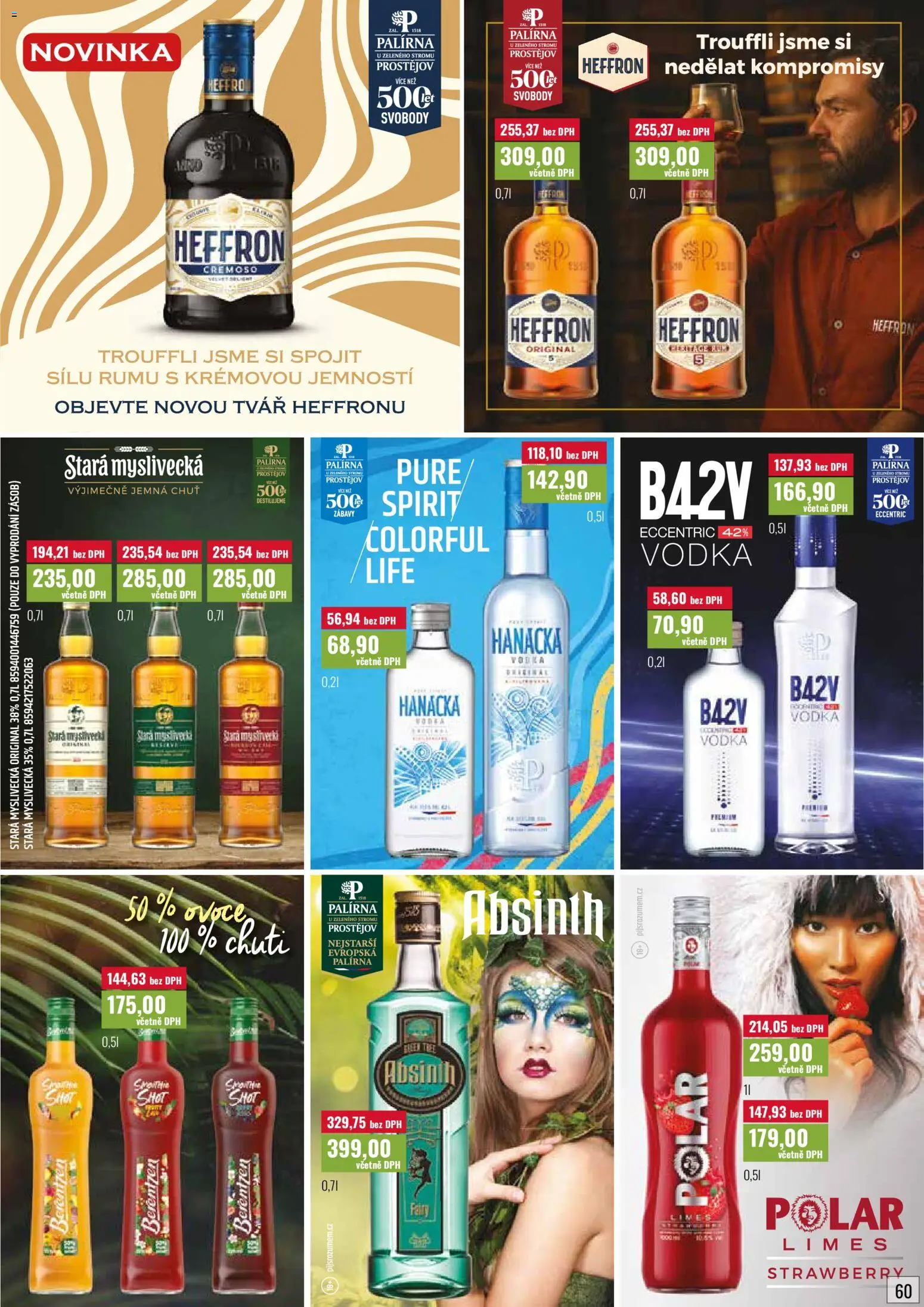 Ratio leták od 01.05.2026 | Strana: 61 | Produkty: Ovoce, Heffron, Stará myslivecká, Absinth