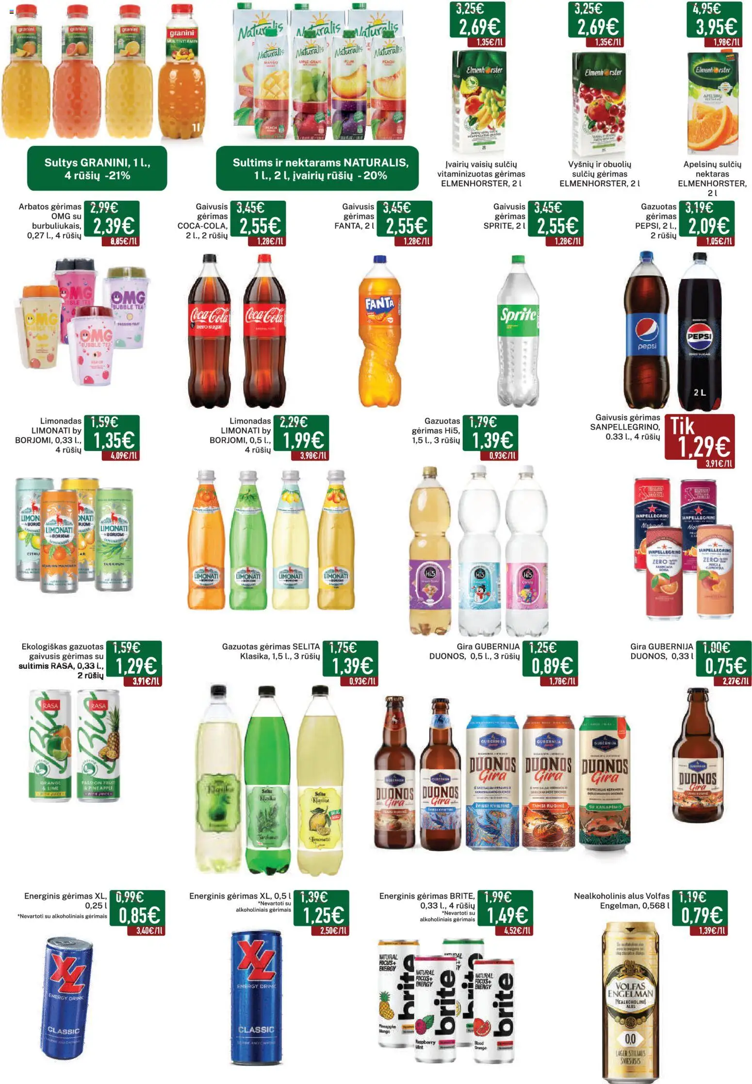 Elimart - TAU akcijos nuo 2026.09.07 | Puslapis: 13 | Prekių: Nealkoholinis alus, Sultys, Alus, Limonadas
