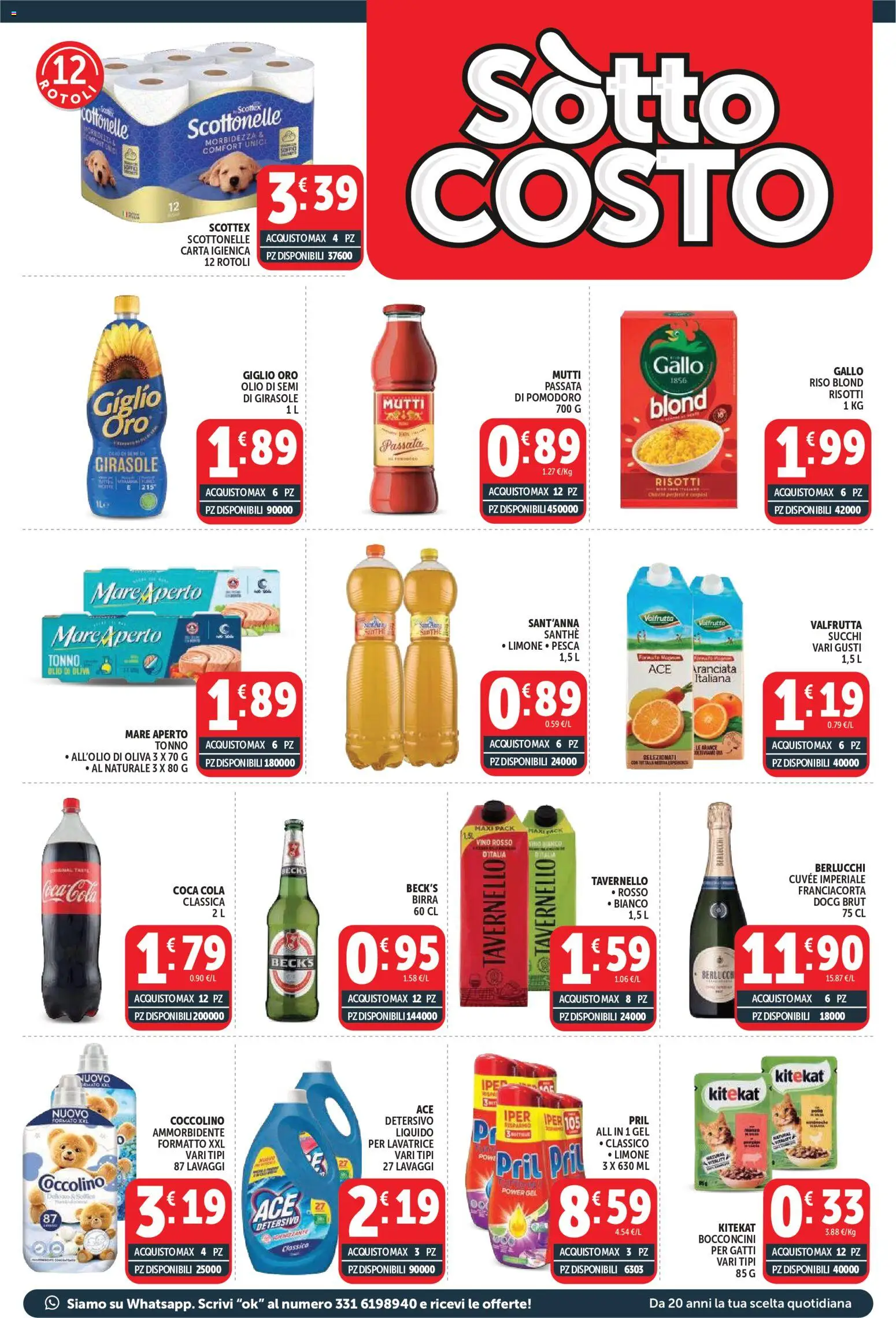 Volantino Decò del 01/09/2026 | Pagina: 3 | Prodotti: Limone, Vino, Tonno, Mutti