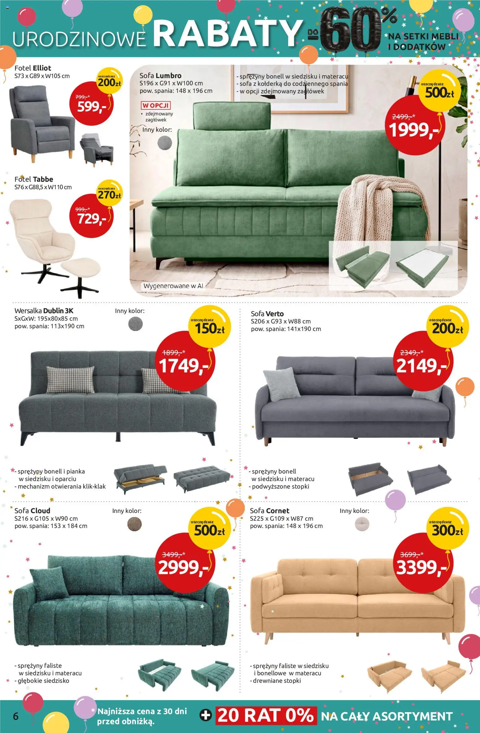 Black Red White promocje od 24.09.2026 | Strona: 6 | Produkty: Sofa, Fotel