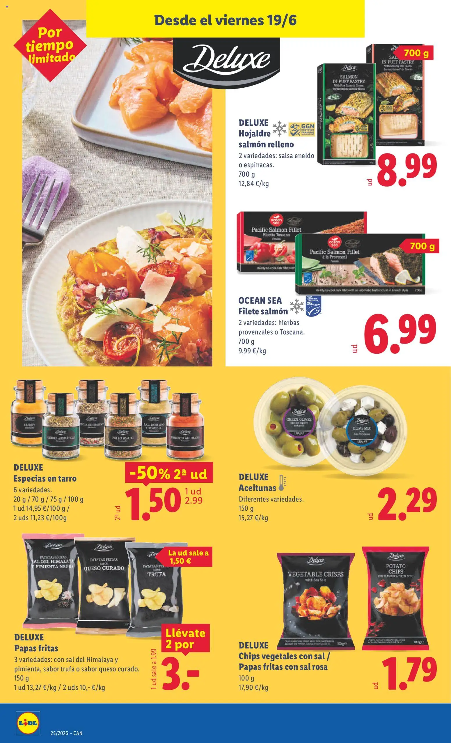 Lidl folleto Canarias │ válido desde el 15.06.2026 | Página: 52 | Productos: Queso, Papas fritas, Filete