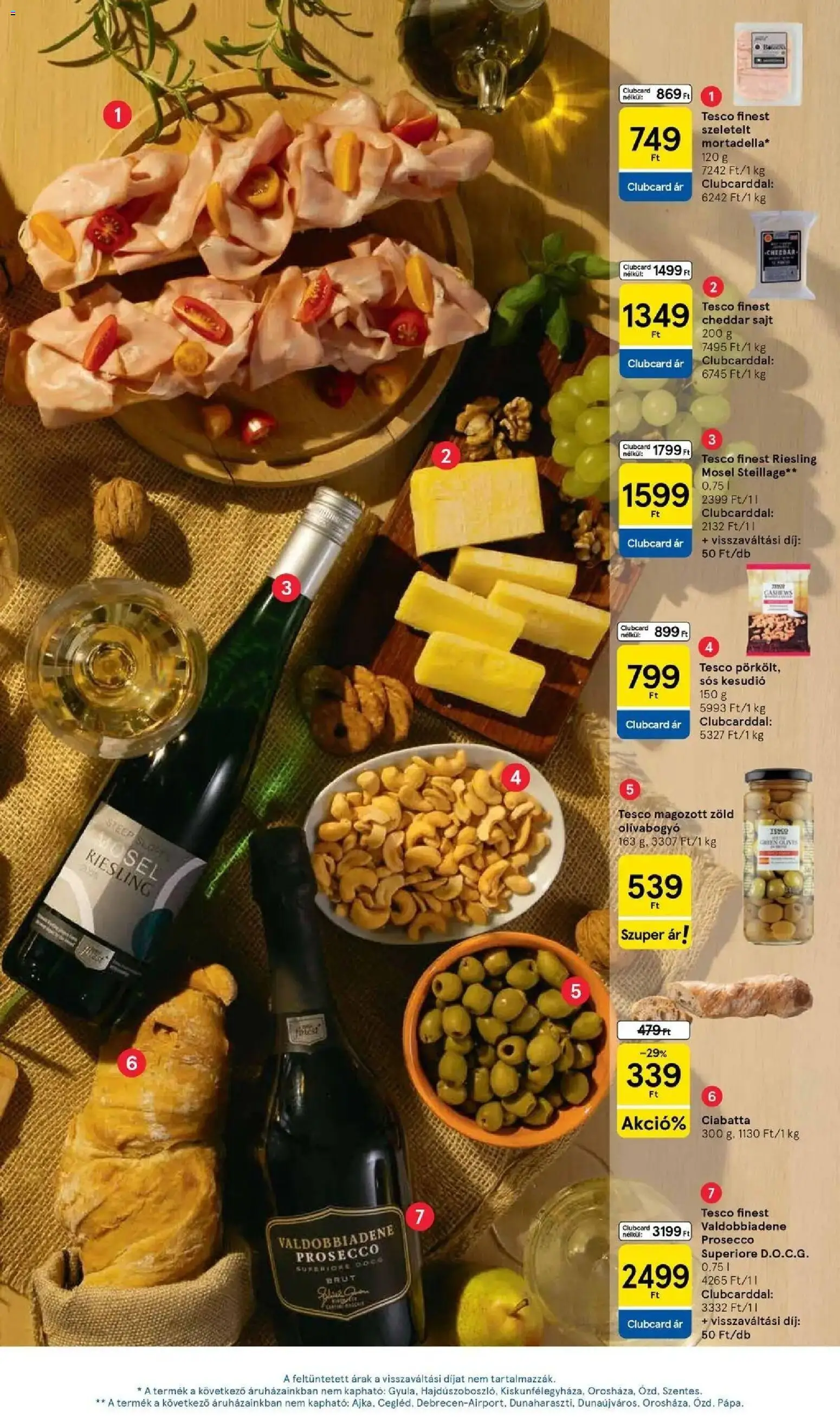 Tesco akciós ujság - amely érvényes a következő dátumtól: 2026.08.18. | Oldal: 19 | Termékek: Kesudió, Sajt, Cheddar, Olívabogyó
