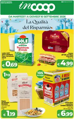 Anteprima del volantino COOP volantino inCoop Sicilia valido a partire dal 01/09/2026