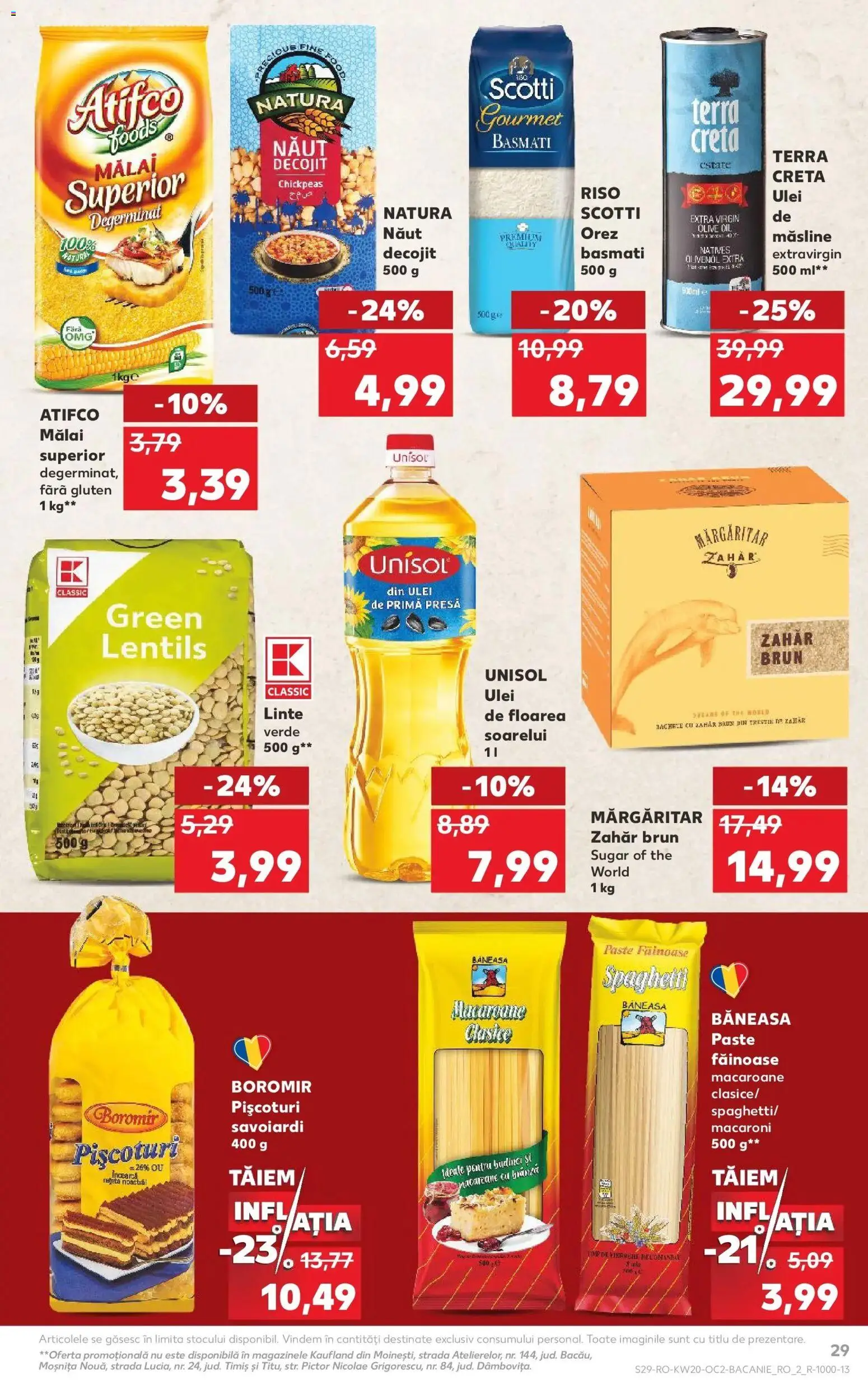 Noul catalog Kaufland – valabil de la 13.05.2026 | Pagină: 29 | Produse: Presă, Ulei, Paste, Bant