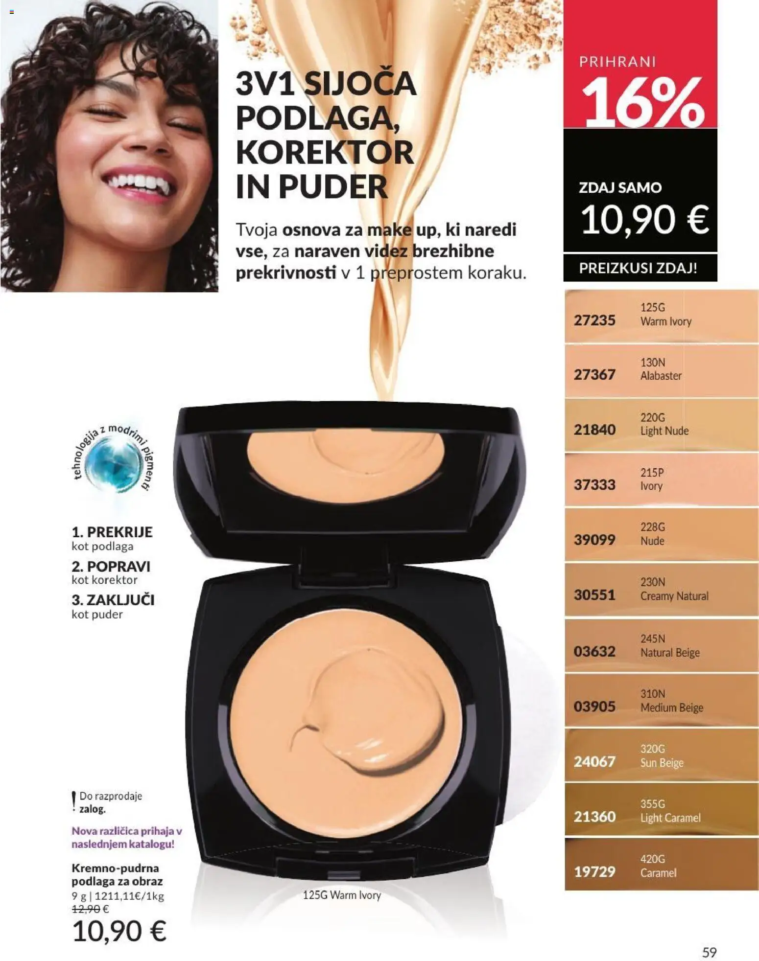 Novi Avon katalog ponudbe – veljaven od 30.06.2026 | Stran: 59 | Izdelki: Korektor, Puder