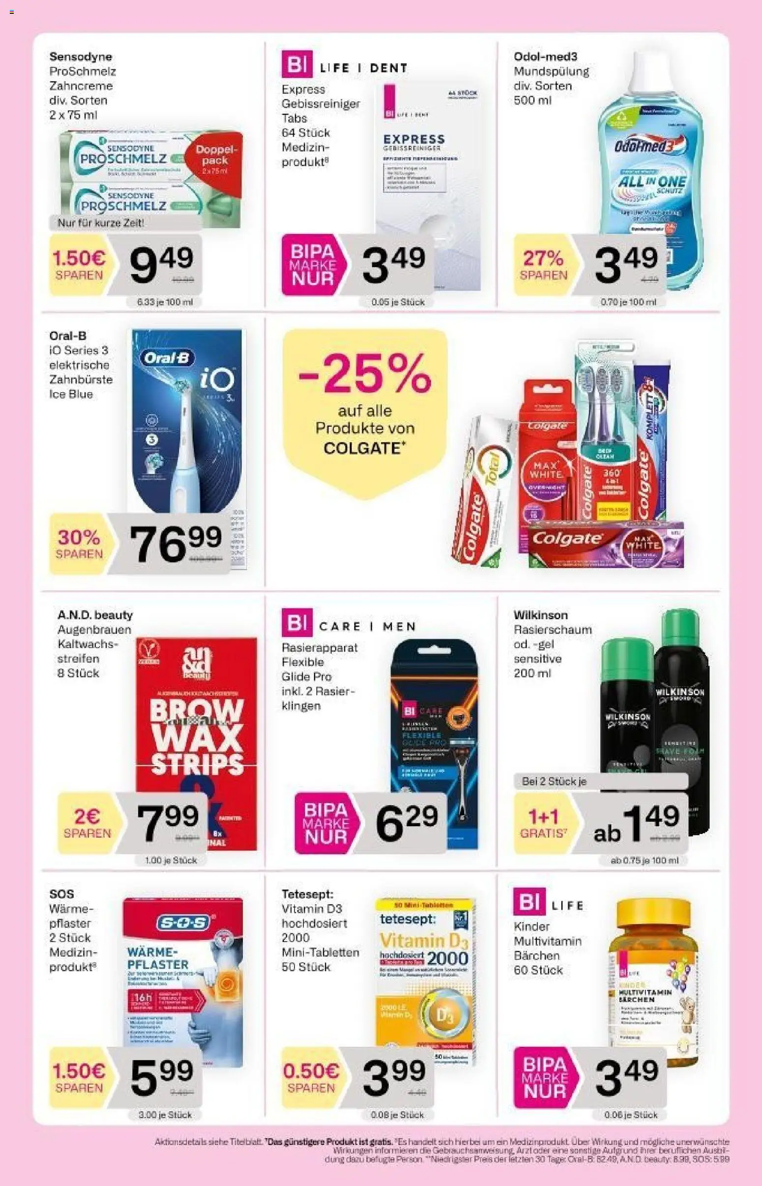 Bipa Flugblatt gültig ab 19.02.2026 | Seite: 7 | Produkte: Rasierschaum, Zahnbürste, Papier blanc
