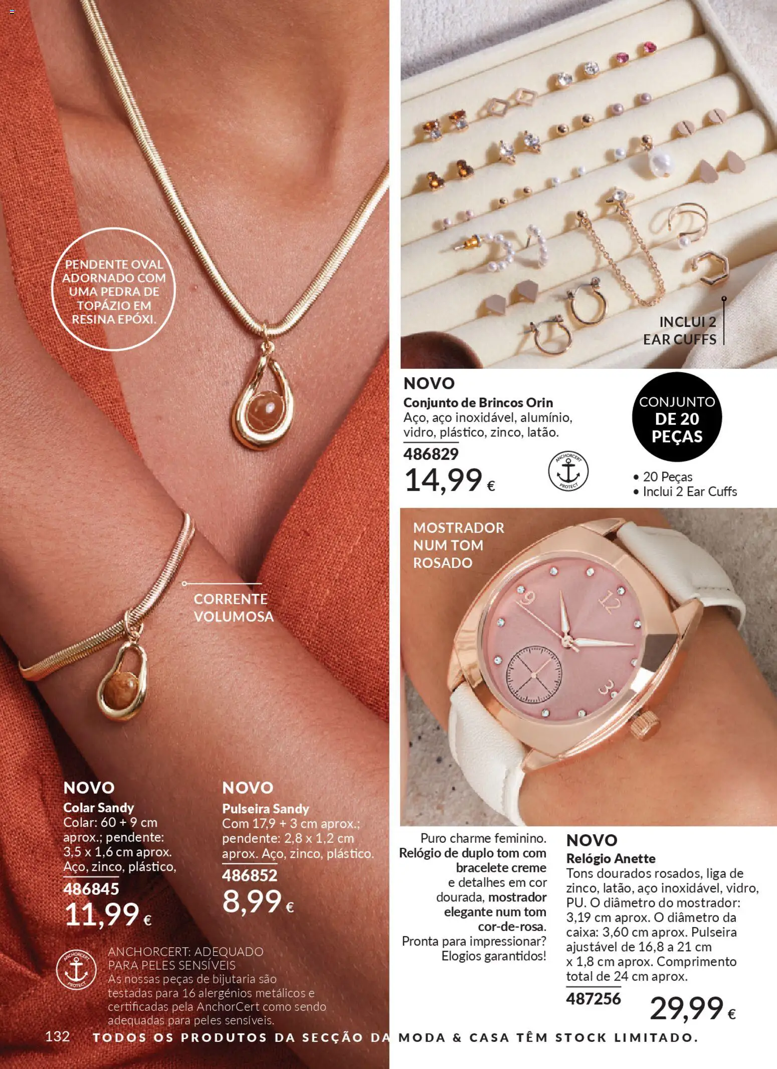 Catálogo Avon Campanha 4 │ válido de 01.04.2026 | Página: 132 | Produtos: Relógio, Pulseira, Brincos, Creme