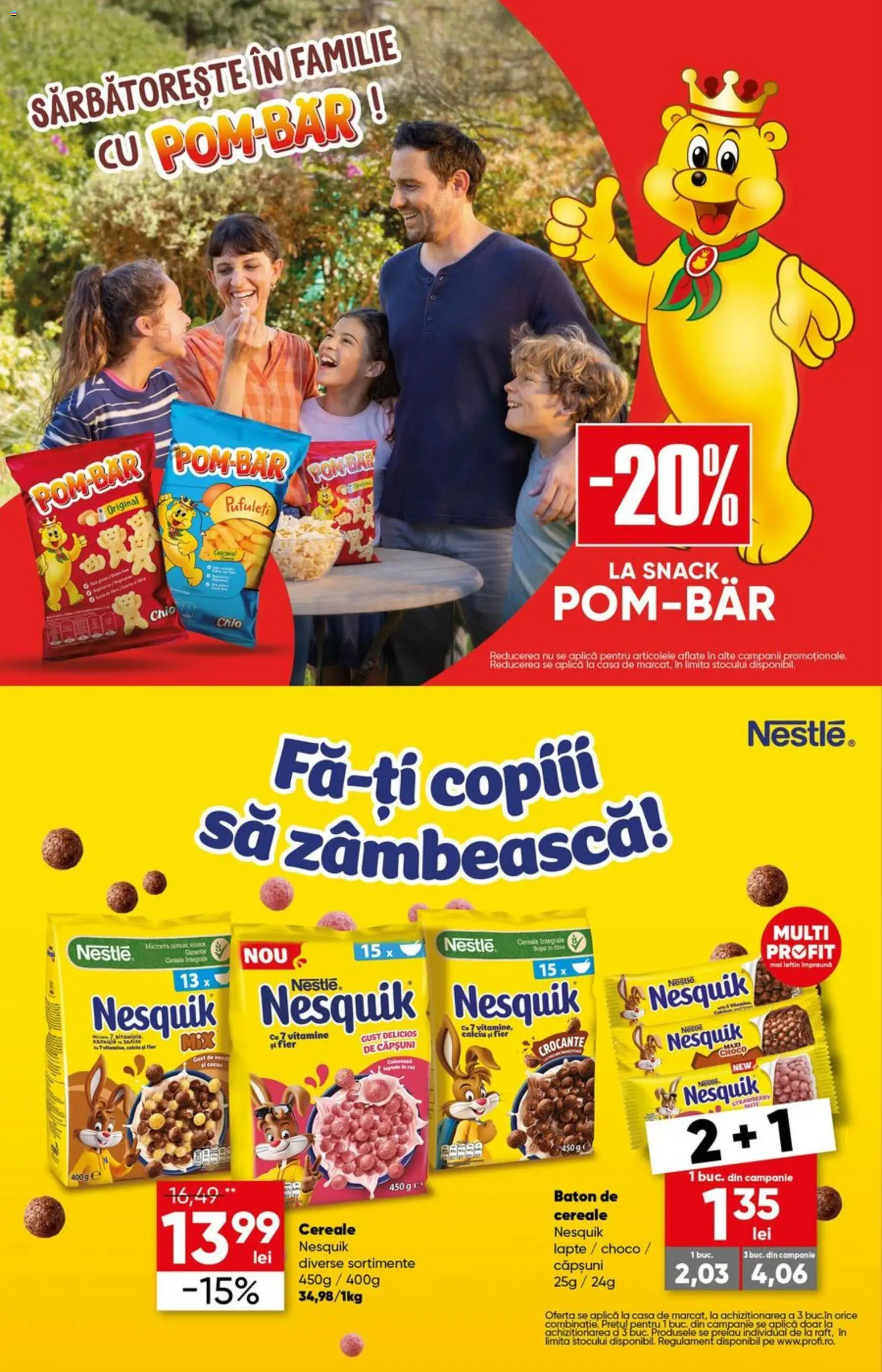 Noul catalog Profi – valabil de la 27.05.2026 | Pagină: 14 | Produse: Lapte, Pufuleți, Căpșuni, Cereale