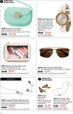 Ofertele Oriflame valabile de la 19.08.2026 | Pagină: 78 | Produse: Curea, Carcasă, Cercei, Ochelari de soare