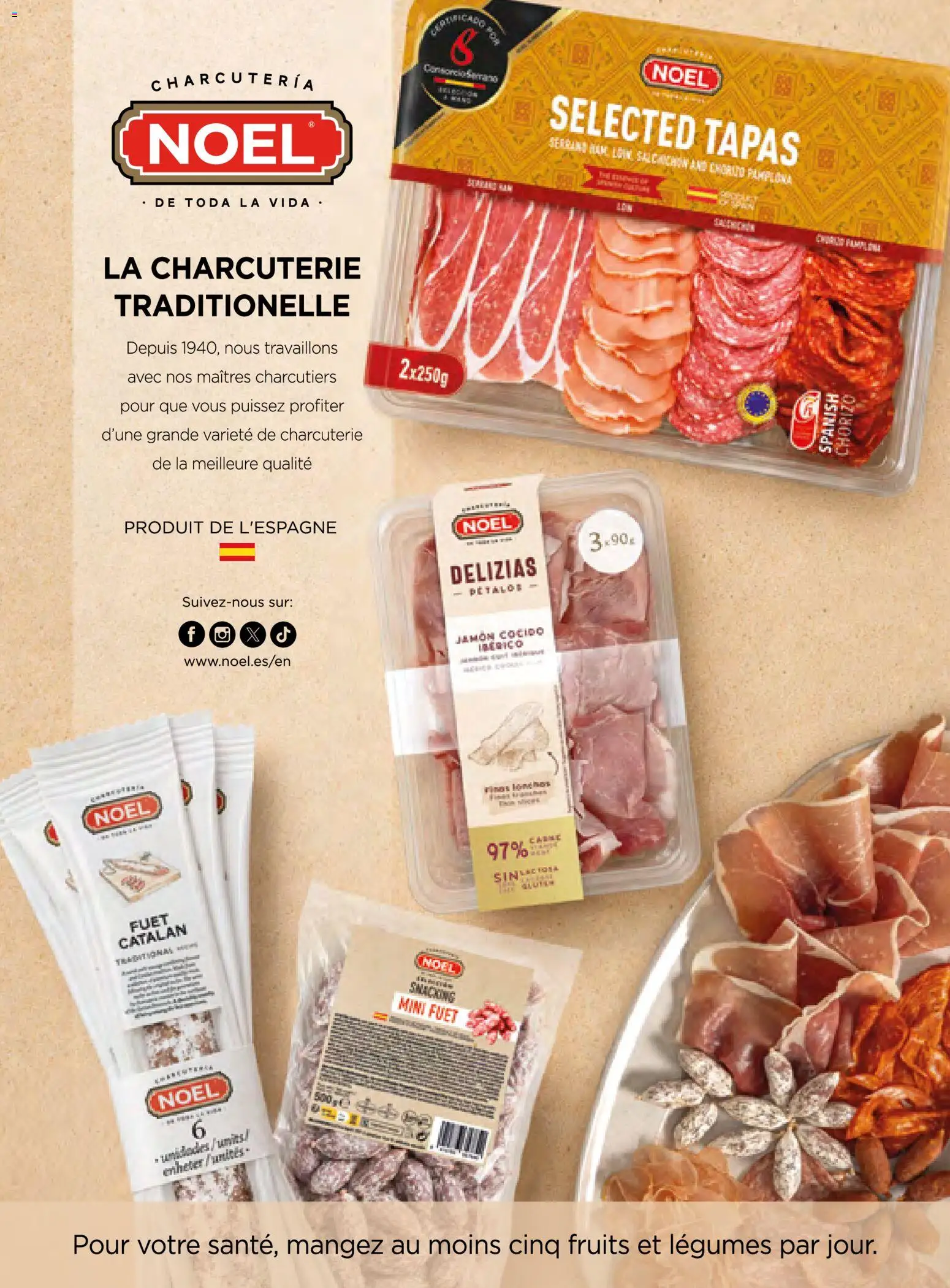 {H1} | Page: 100 | Produits: Chorizo, Charcuterie, Fruits