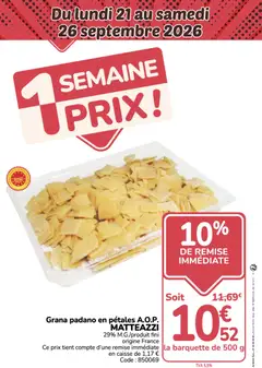 Promocash - Prévisualisation de Promocash 1 semaine prix valide à partir de 21/09/2026