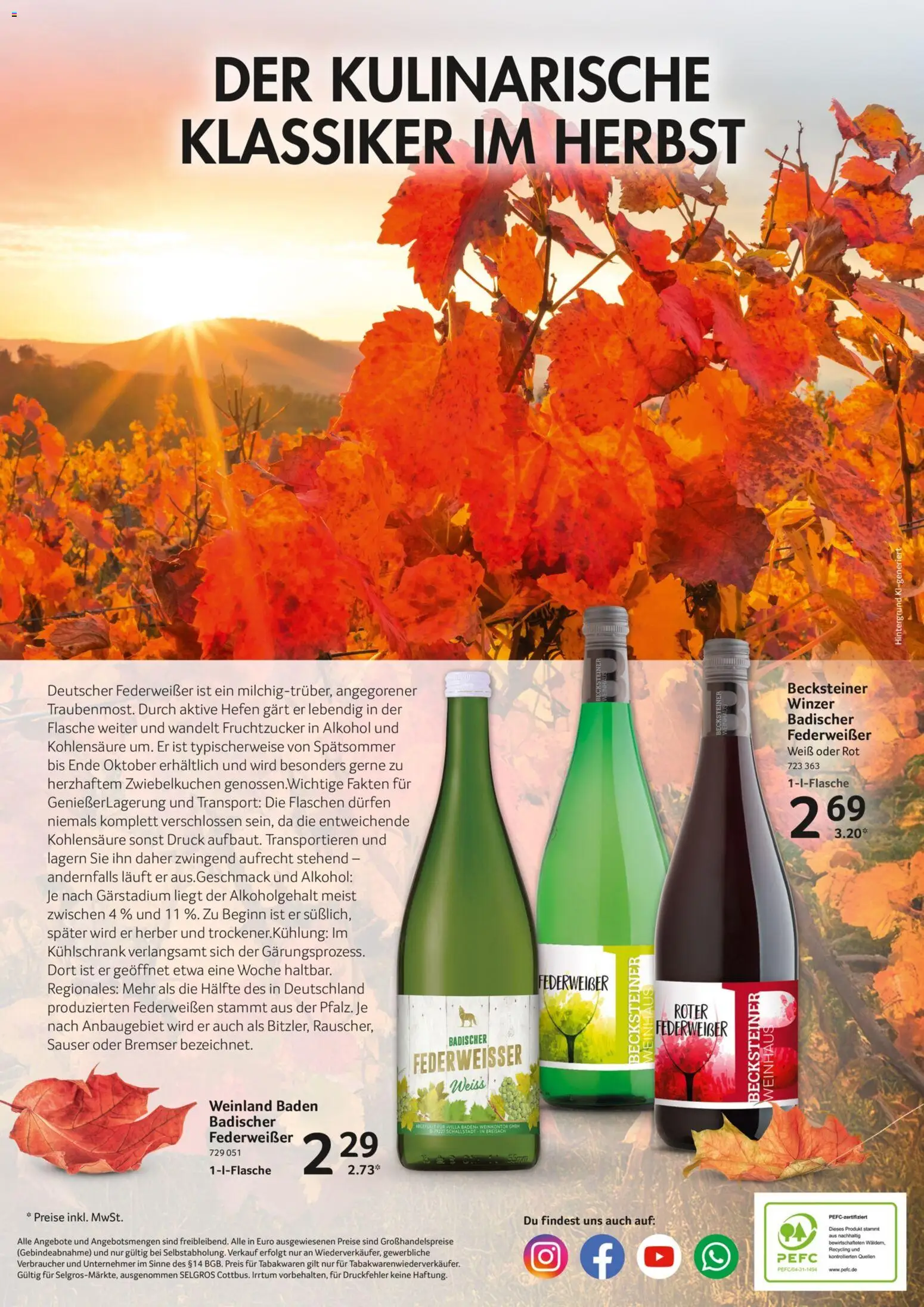 Selgros Weine aus Deutschland – gültig ab 01.10.2026 | Seite: 8 | Produkte: Kühlschrank, Alkohol