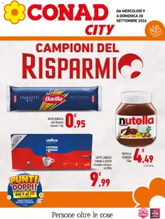 Anteprima del volantino Conad volantino City Sicilia valido a partire dal 09/09/2026