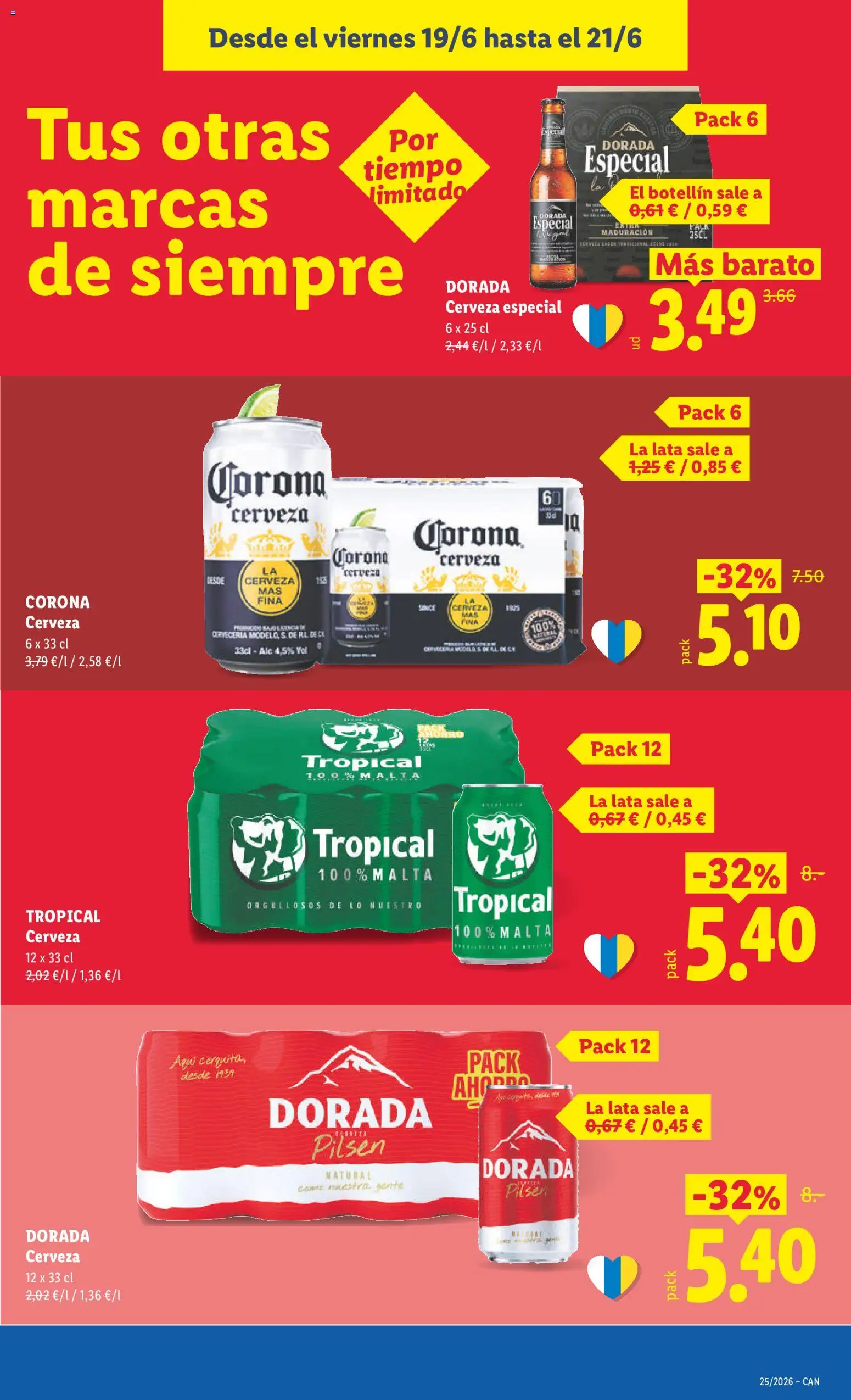 Lidl folleto Canarias │ válido desde el 15.06.2026 | Página: 59 | Productos: Cerveza