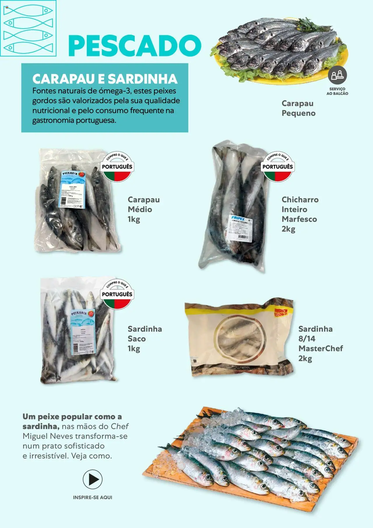 Recheio - Congelados do Mar e da Terra │ válido de 14/07/2025 | Página: 16 | Produtos: Saco, Peixe