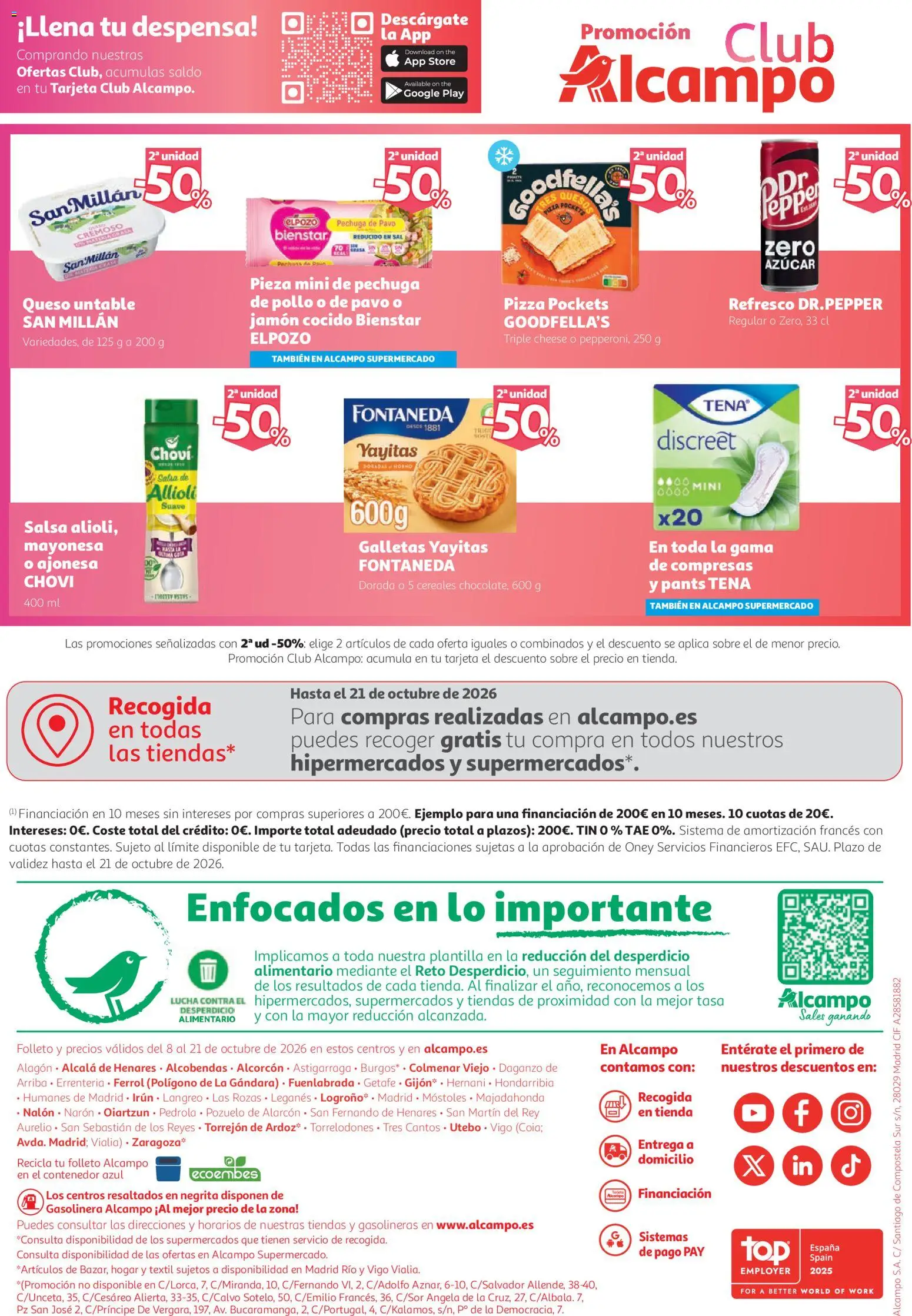 Alcampo HG Unico │ válido desde el 08/10/2026 | Página: 40 | Productos: Untable, Mayonesa, Sal, Pavo