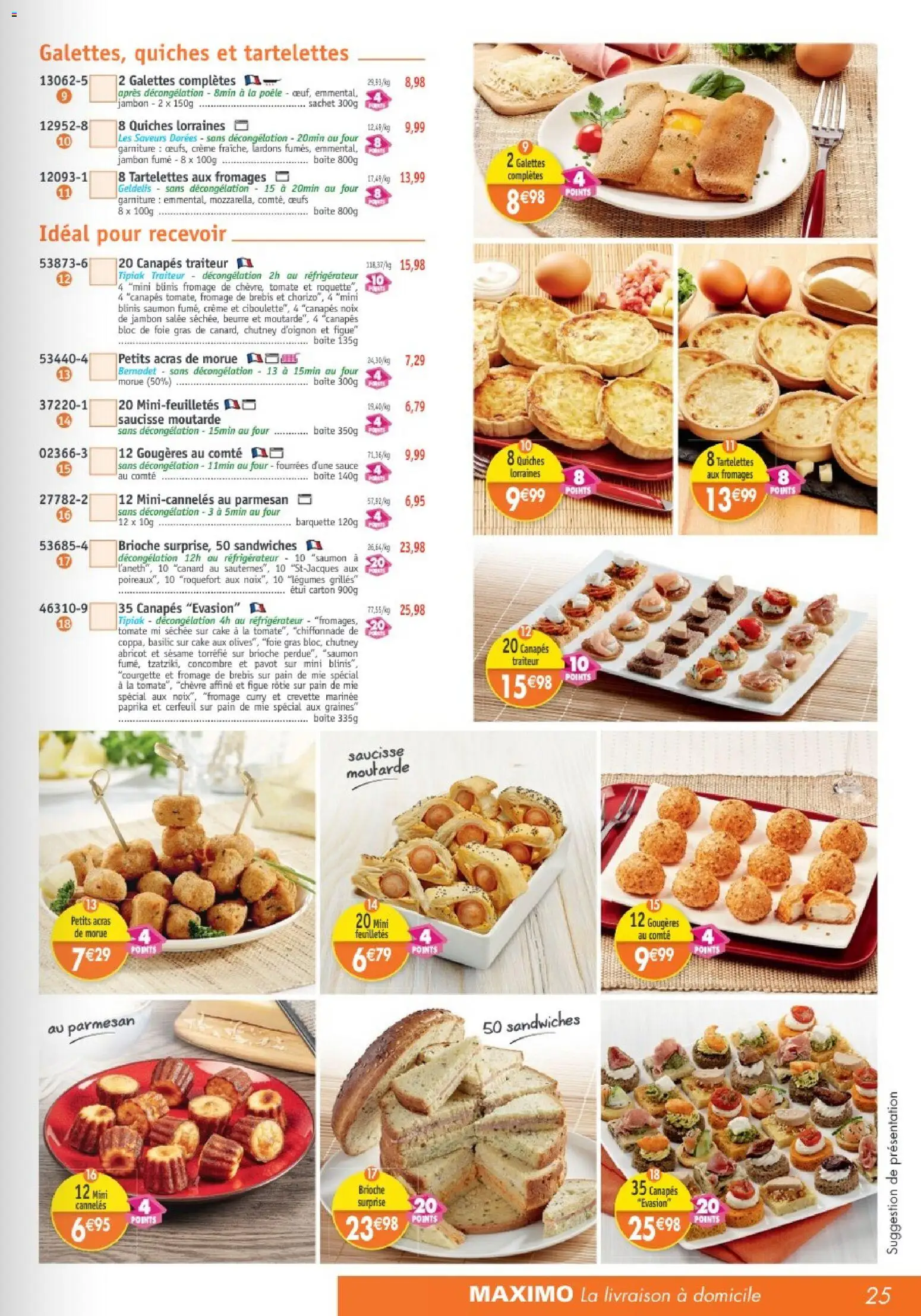 {H1} | Page: 25 | Produits: Concombre, Curry, Bloc de foie gras, Saumon