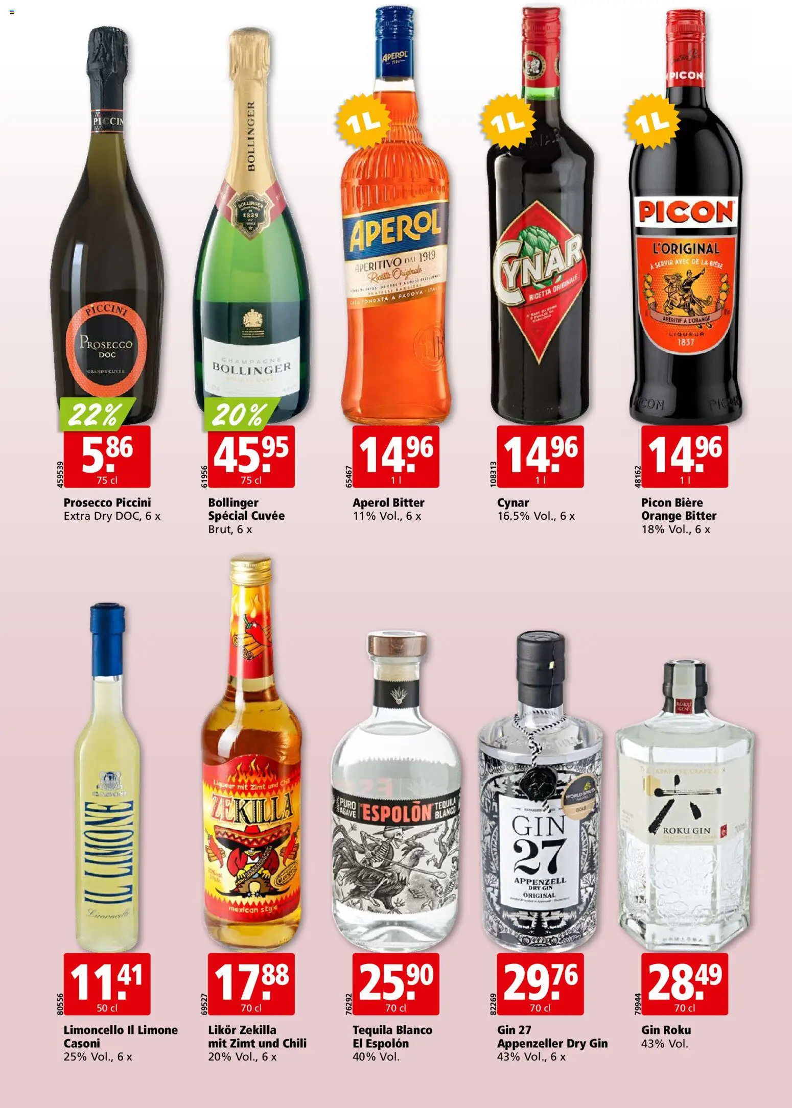 Aligro aktionen Chavannes, Matran, Genf, Sitten – gültig ab 19.10.2026 | Seite: 26 | Produkte: Likör, Prosecco, Chili, Gin