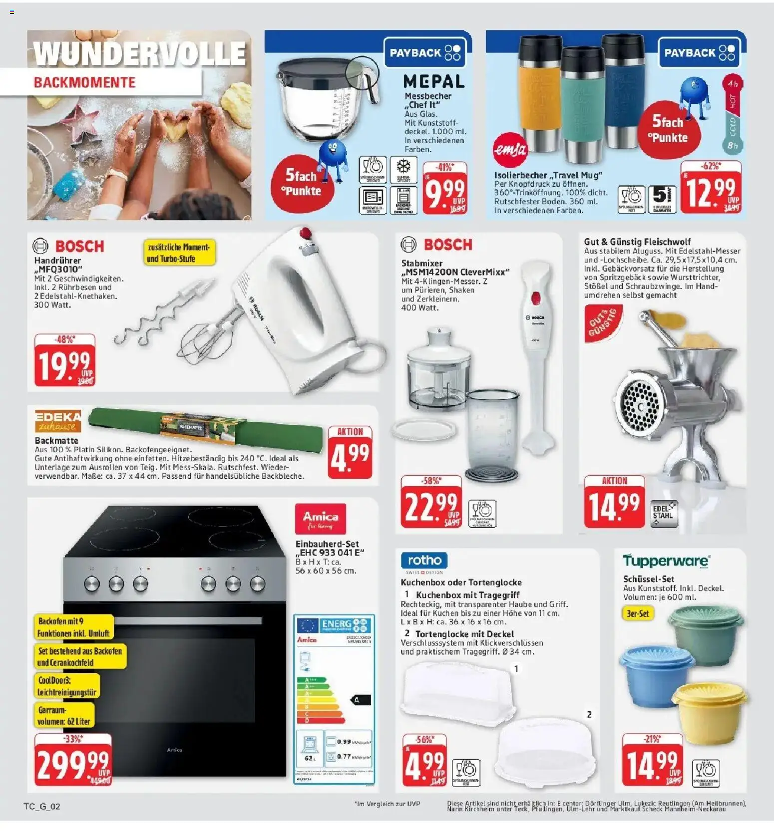 E center Prospekt Mainz-Weisenau (ab 26.10.2026) zum Blättern | Seite: 71 | Produkte: Bosch, Rührbesen, Backofen, Kuchen