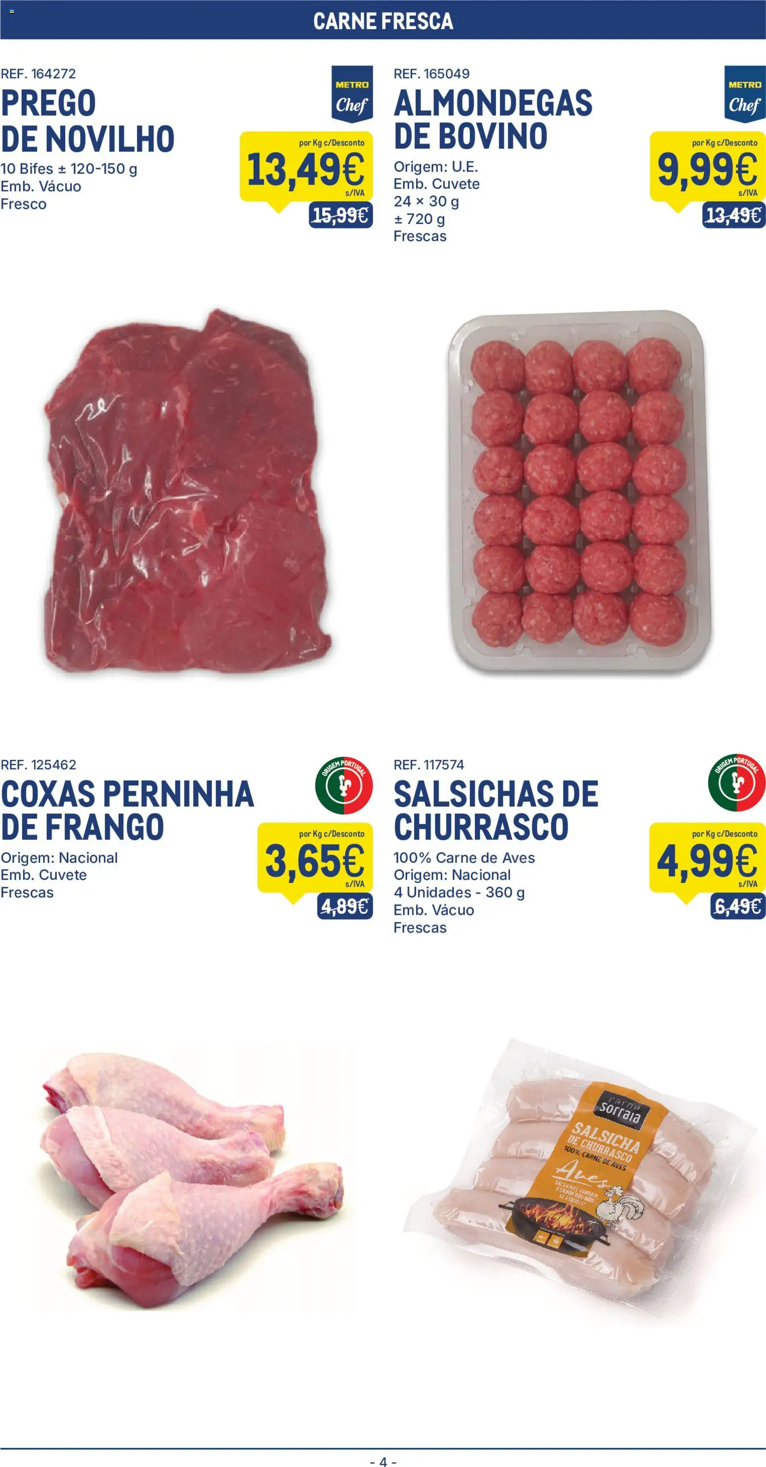 Makro folheto │ válido de 07/07/2026 | Página: 4 | Produtos: Frango, Salsicha, Carne