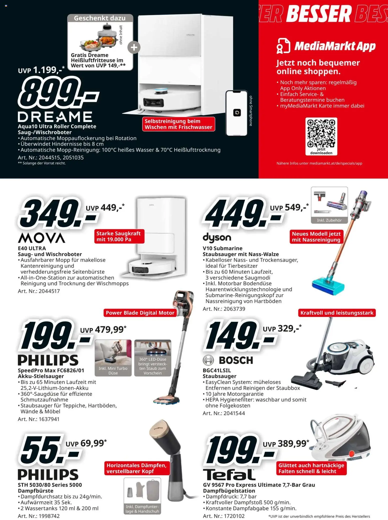 Media Markt Angebote gültig ab 22.03.2026 | Seite: 17 | Produkte: Wasser, Smartphone, Staubsauger