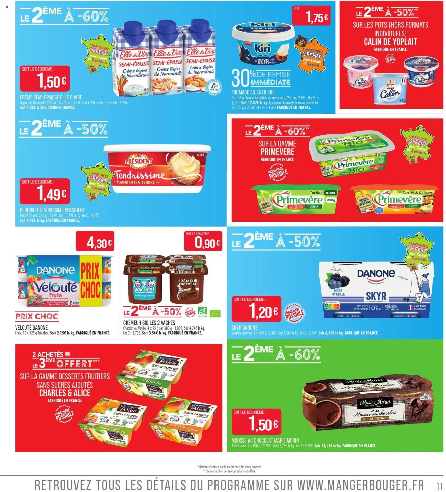 {H1} | Page: 11 | Produits: Kiri, Mousse, Fromage, Skyr