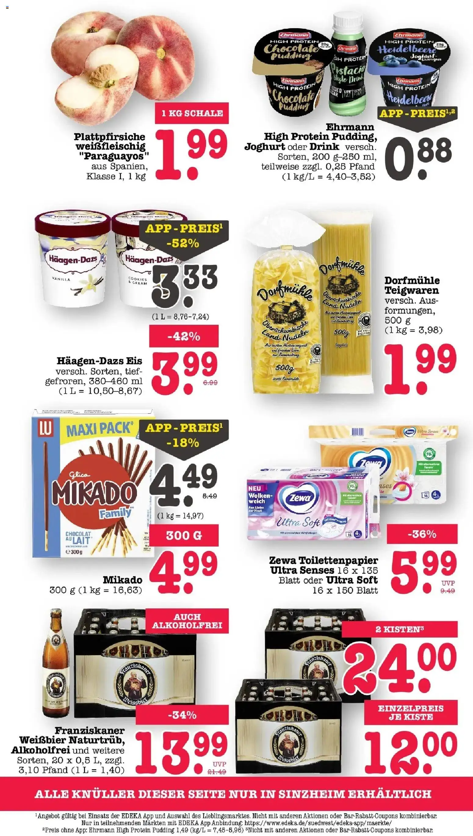 Edeka prospekt Bühlertal – gültig ab 13.07.2026 | Seite: 59 | Produkte: Franziskaner, Weißbier, Pudding, Eis