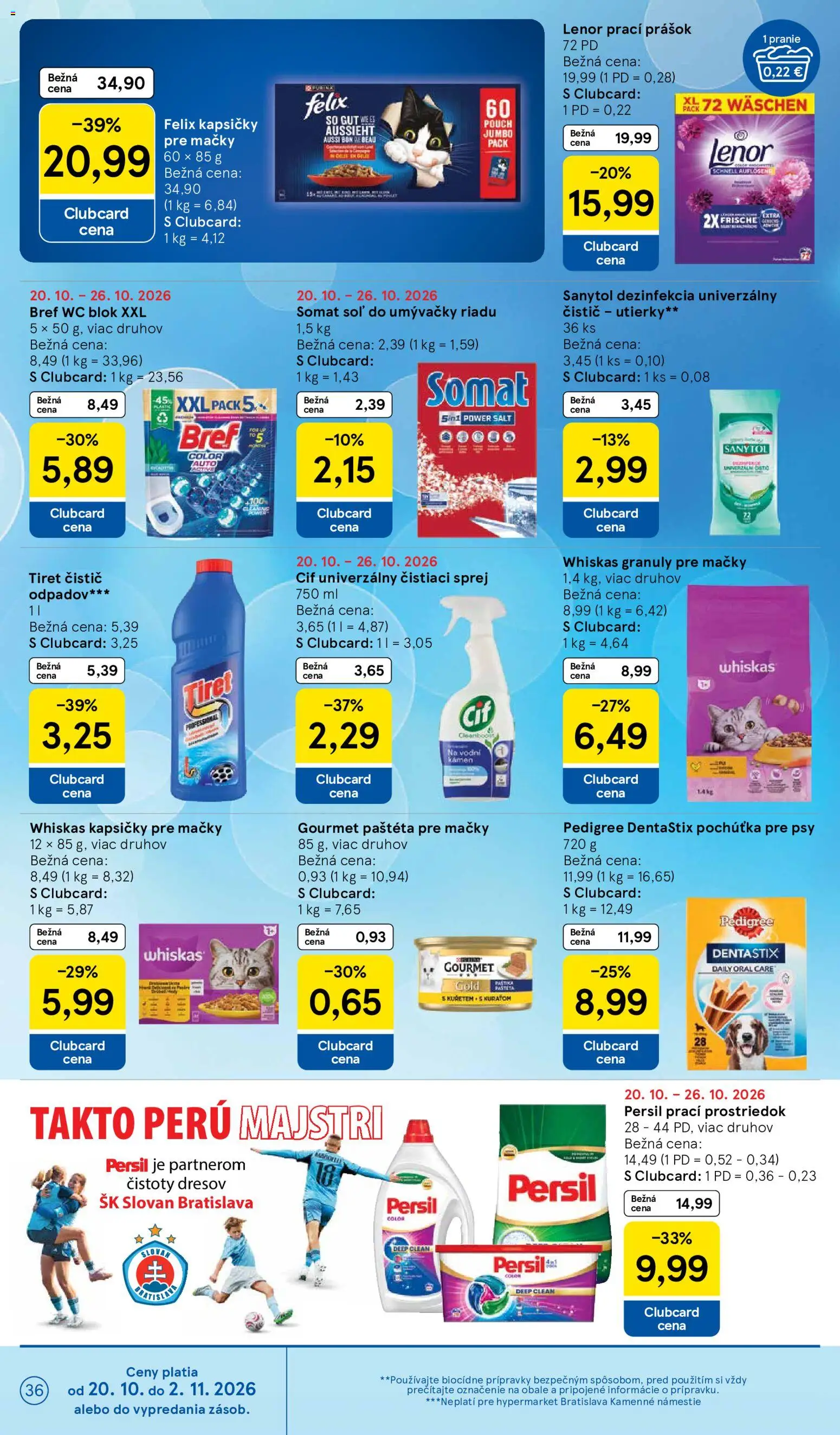 Nové Tesco akcie – leták je platný od 21.10.2026 | Strana: 36